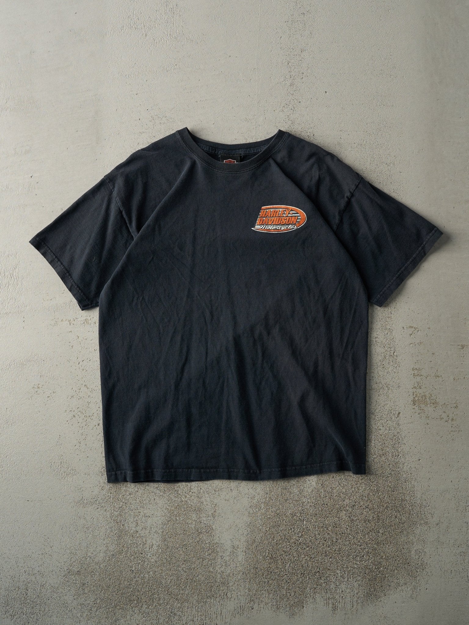 Vintage 08' Black Quebec Canada Harley Davidson Tee (M) - Image 2