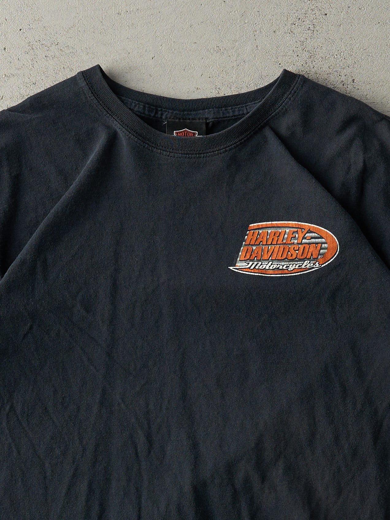Vintage 08' Black Quebec Canada Harley Davidson Tee (M) - Image 3