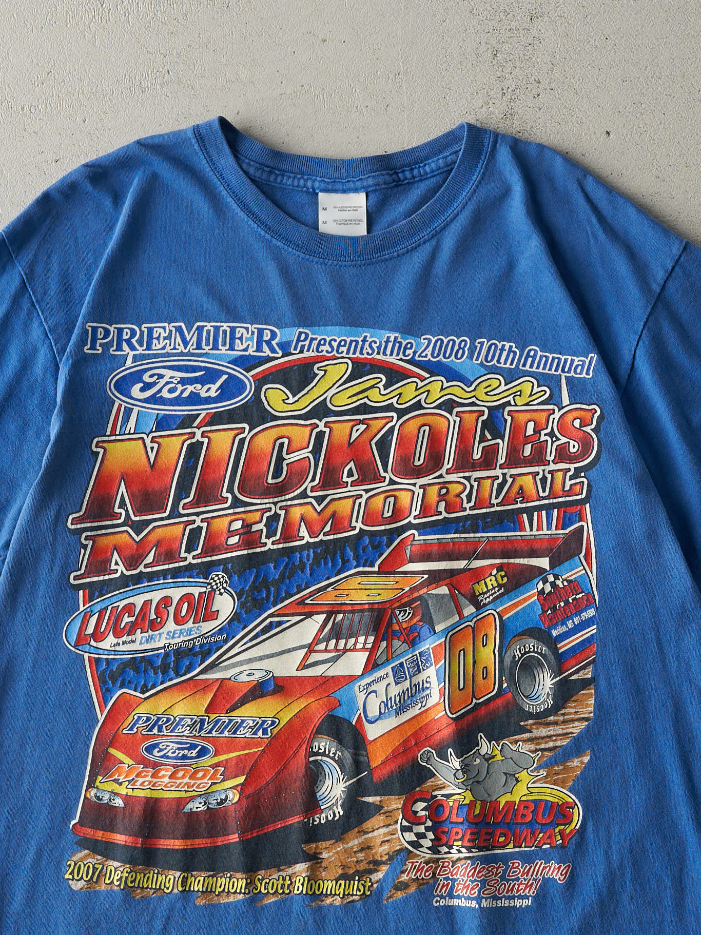 Vintage 08' Blue Ford Premier Racing Tee (S/M) - Image 3