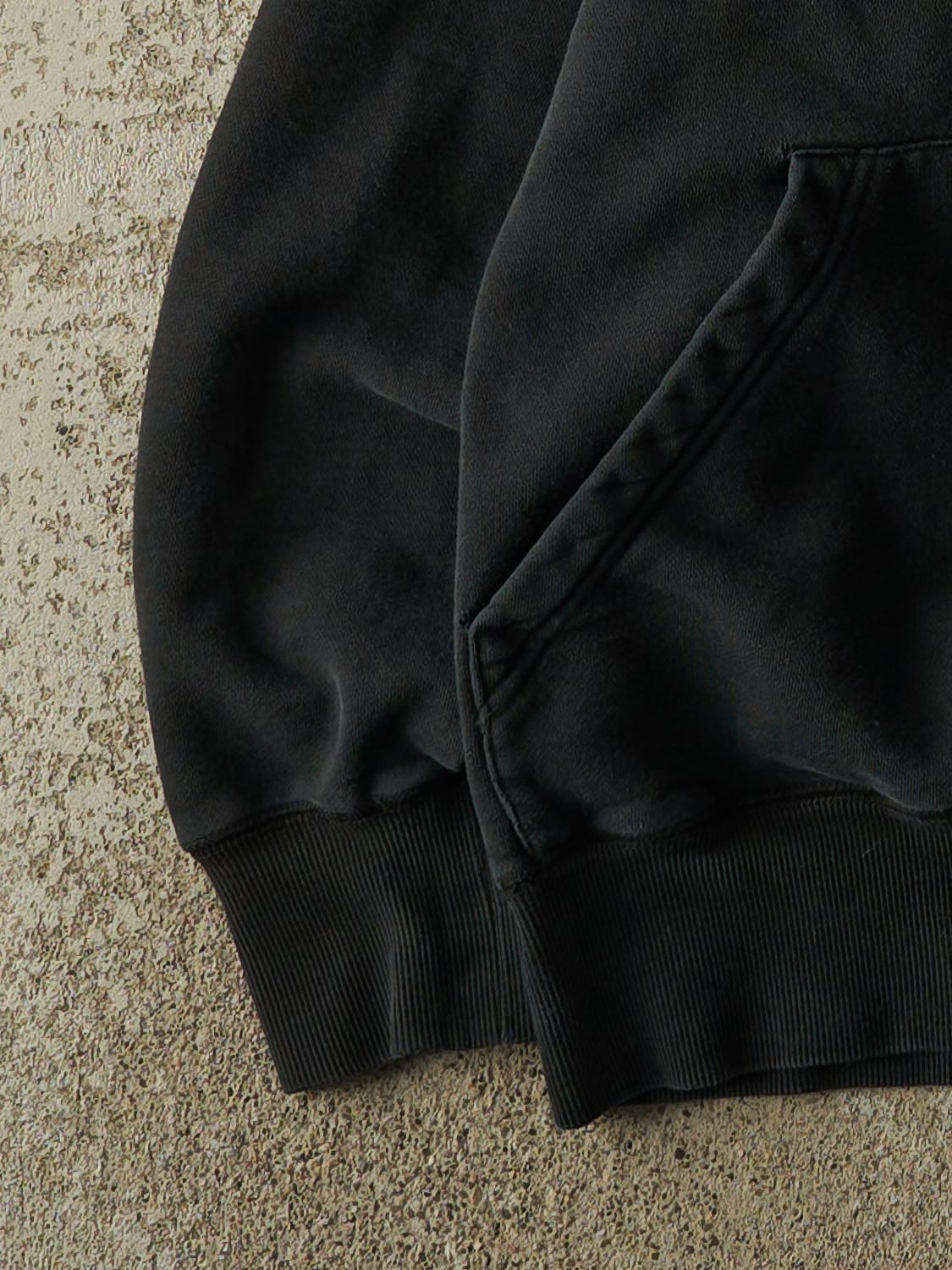 Vintage 08' Faded Black University of Alberta Hoodie (S/M) - Image 3
