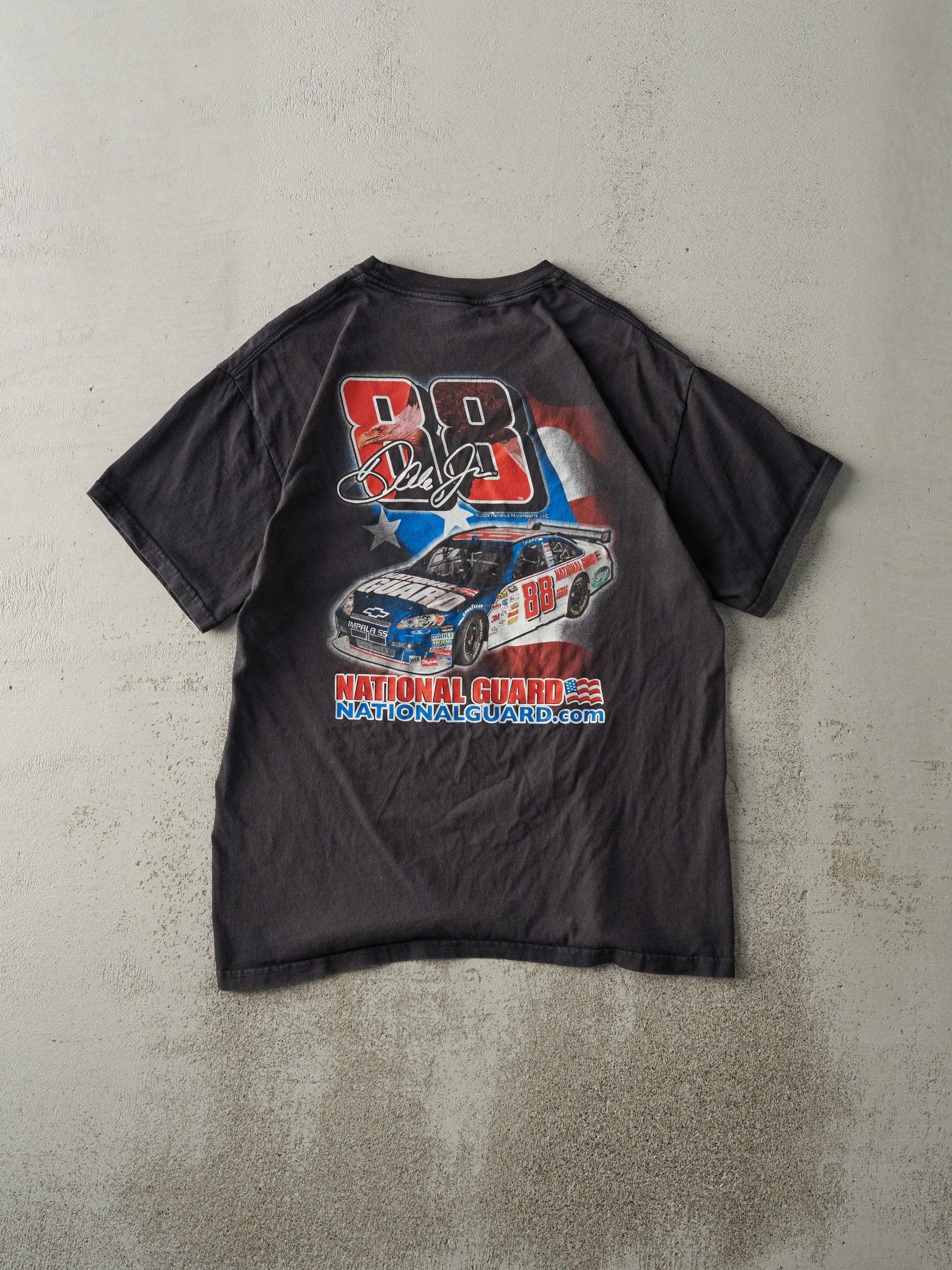 Vintage 09' Black Dale Earnhardt Jr. National Guard Racing Tee (M)