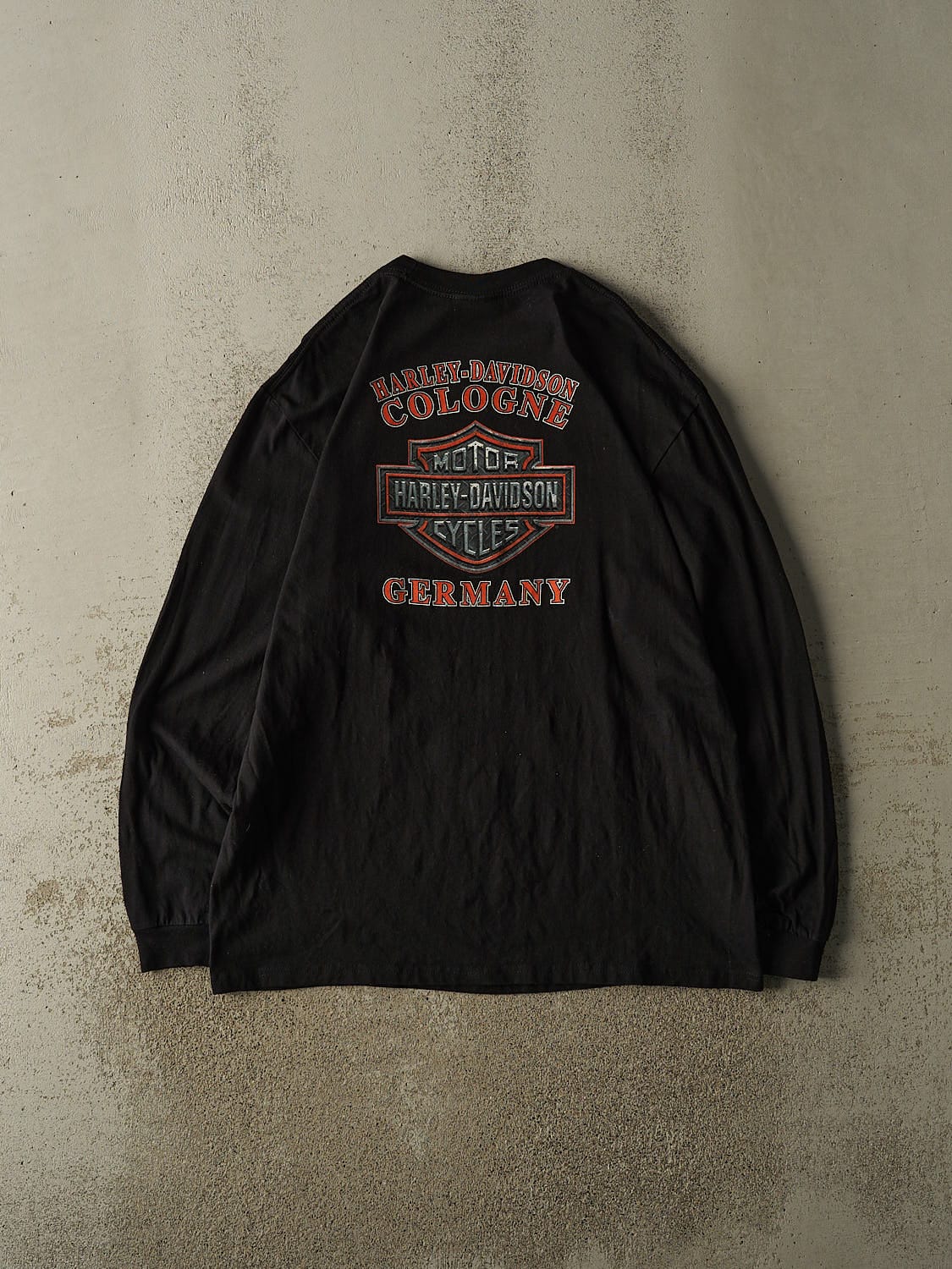 Vintage 09' Black Harley Davidson Germany Long Sleeve (L/XL) - Image 2
