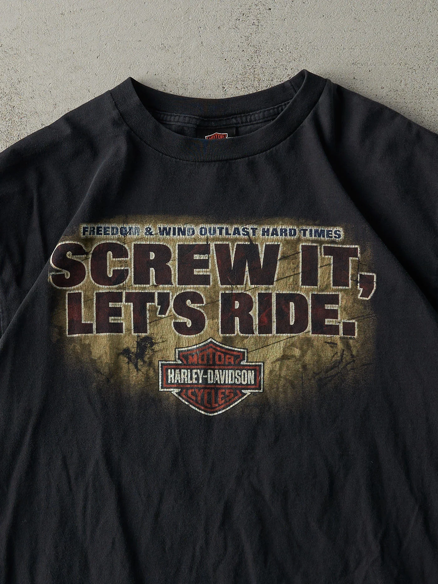 Vintage 09' Black Sarnia Ontario Harley Davidson Tee (M) - Image 3