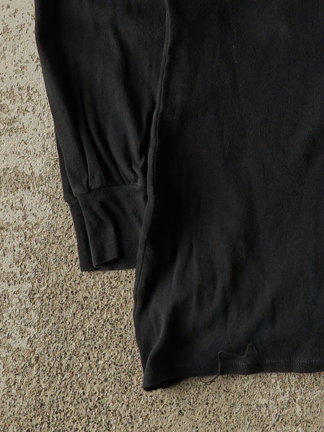 Vintage 10' Black Harley Davidson Edmonton Alberta Long Sleeve (S/M) - Image 3
