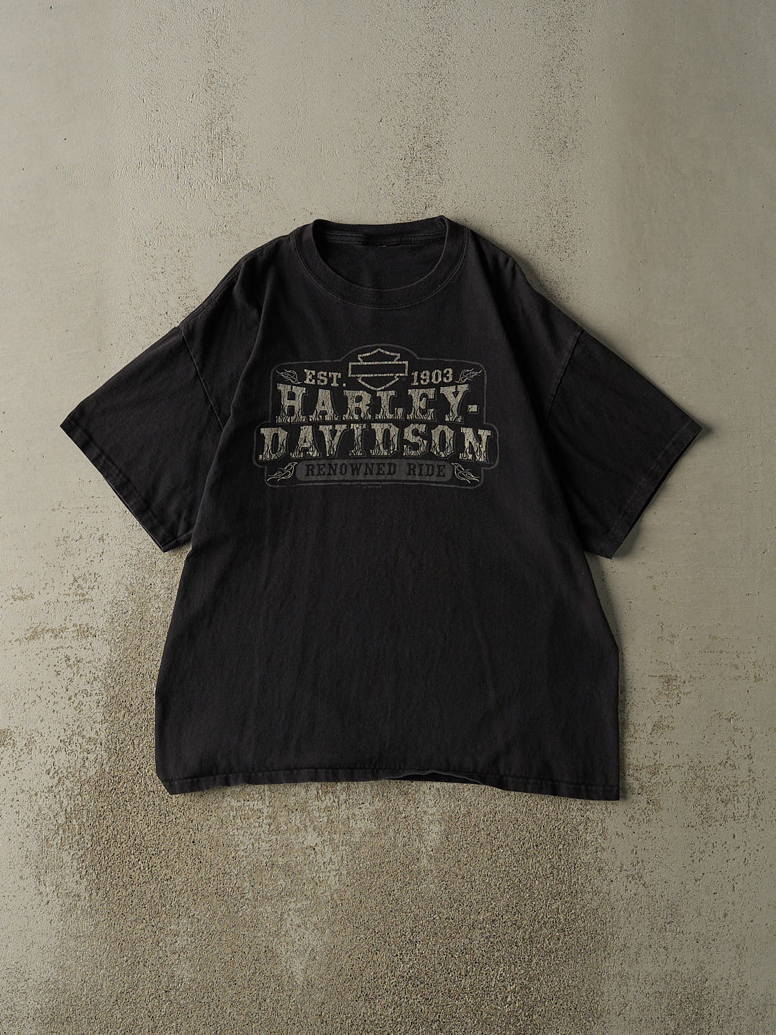 Vintage 11' Black Harley Davidson Edmonton AB Tee (L/XL)