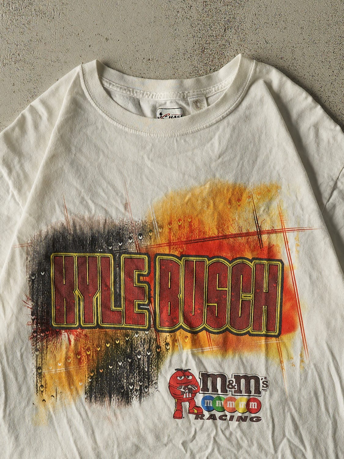 Vintage 11' White Kyle Busch Nascar Tee (L) - Image 3