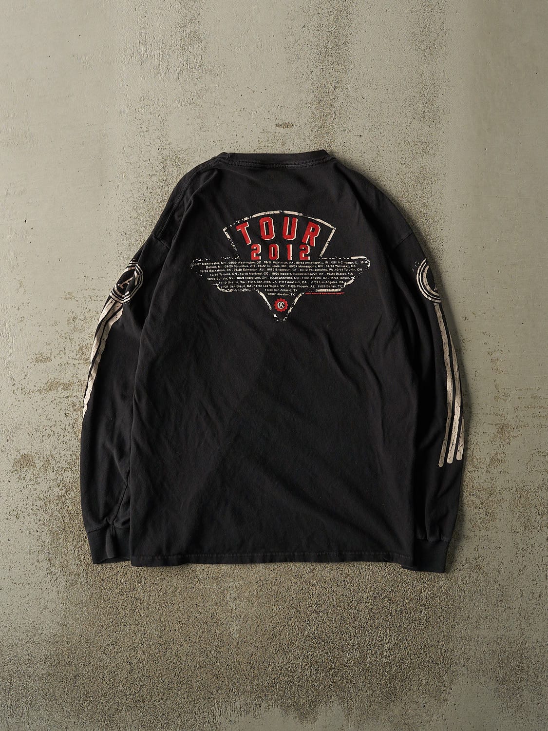 Vintage 12' Black Rush North American Tour Long Sleeve (L) - Image 2