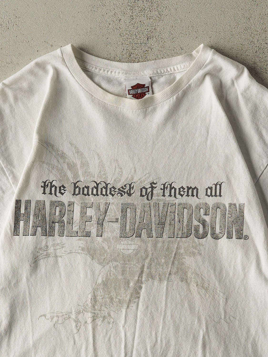 Vintage 12' White Harley Davidson Fort Lauderdale Tee (M/L) - Image 3