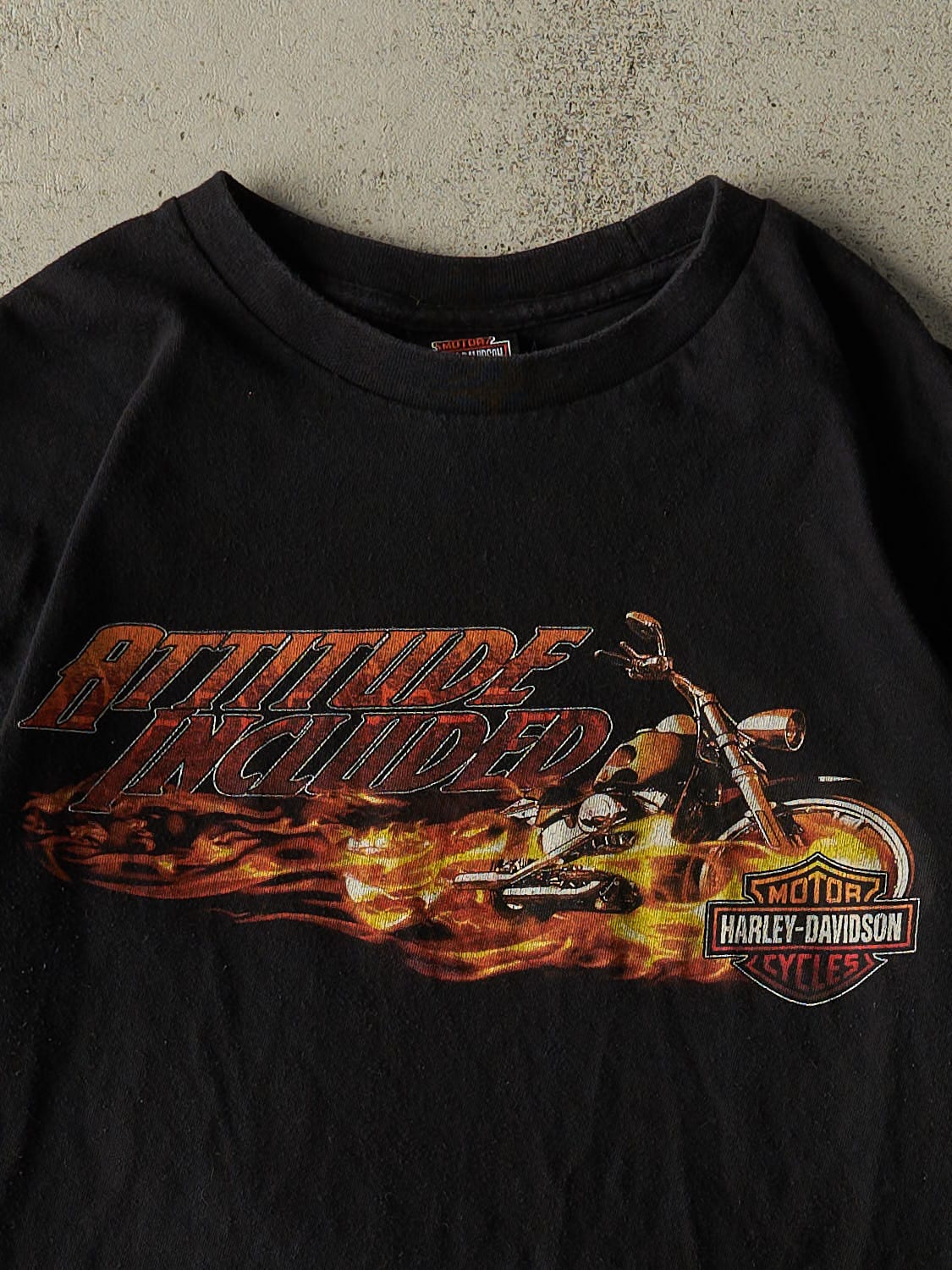 Vintage 13' Black Harley Davidson Mackinac Island MI Tee (M) - Image 3