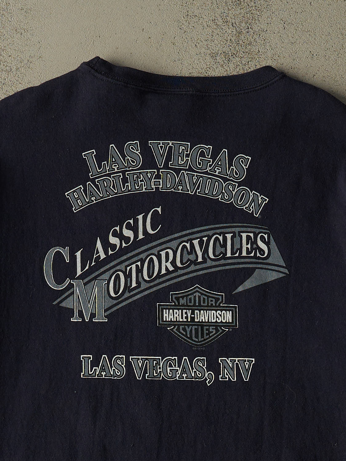 Vintage 13' Navy Blue Harley Davidson Crewneck (XXL/XXXL) - Image 5