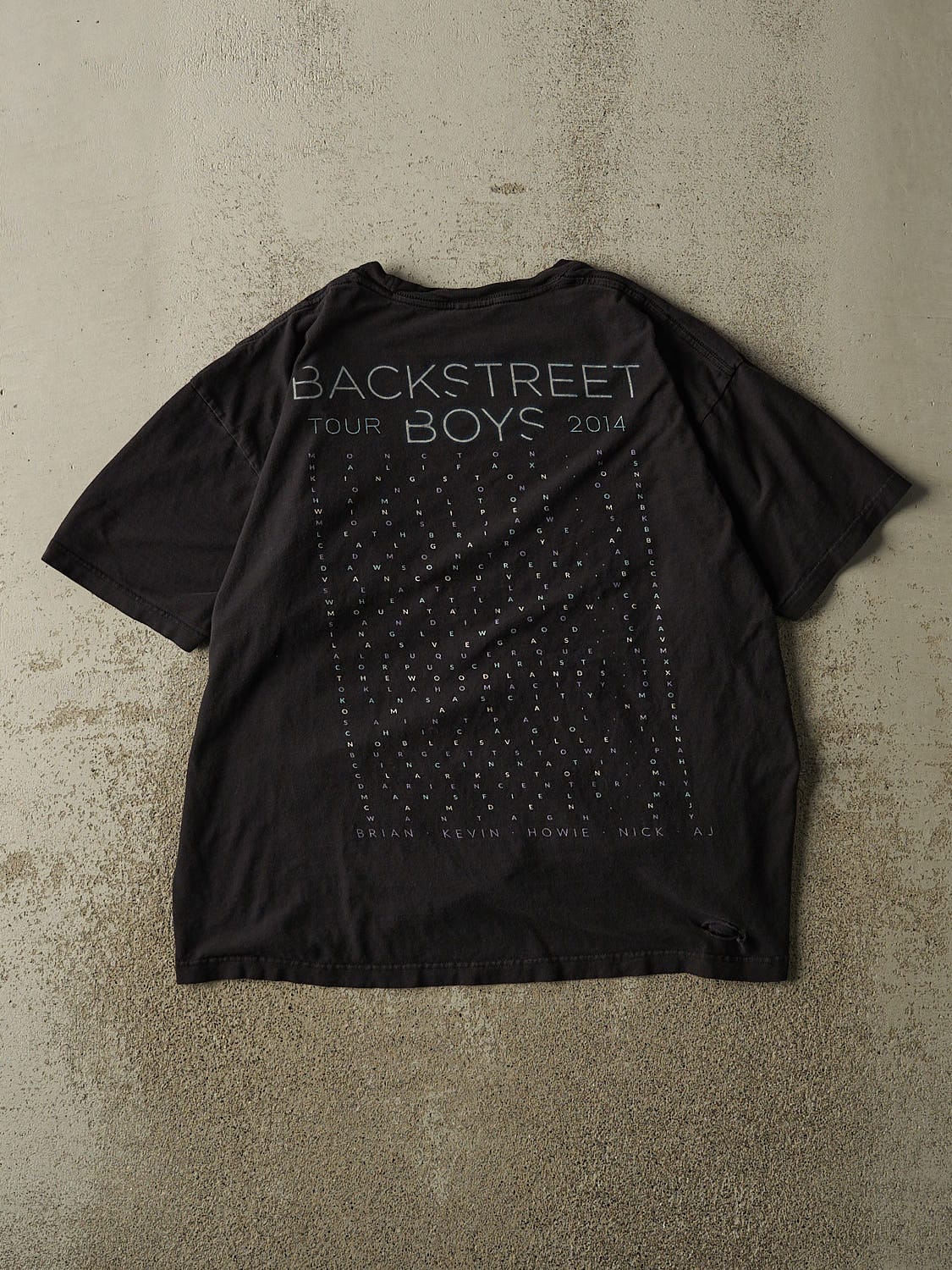 Vintage 14' Black Backstreet Boys Tour Tee (L) - Image 2