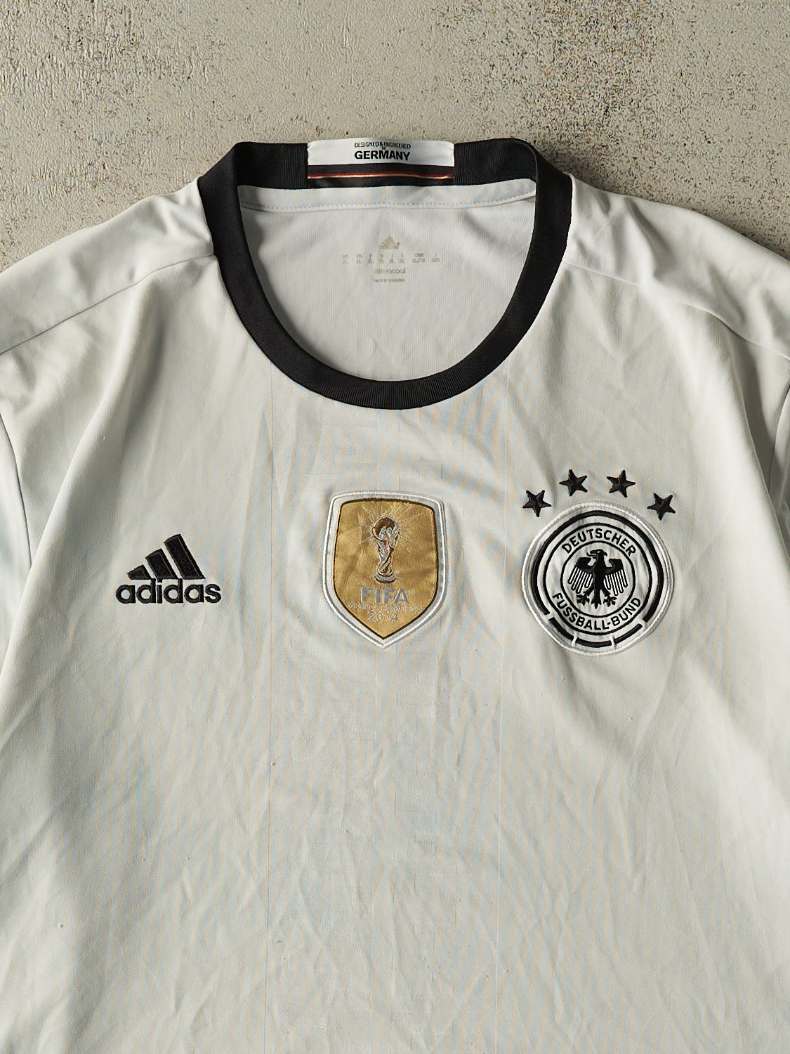 Vintage 14' White Germany Fifa World Cup Champions Jersey (XL) - Image 2