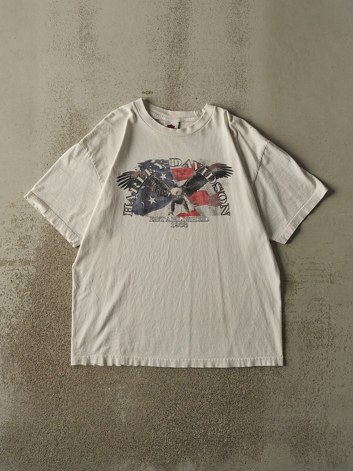 Vintage 14' White Harley Davidson Gladstone OR Tee (L/XL)