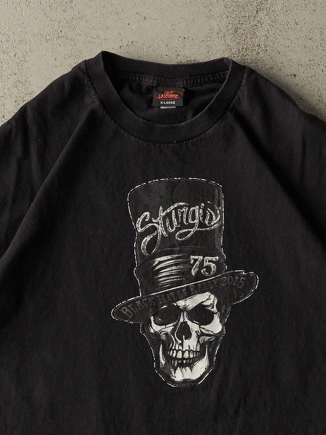 Vintage 15' Black Sturgis Black Hills Rally Tee (XL) - Image 3