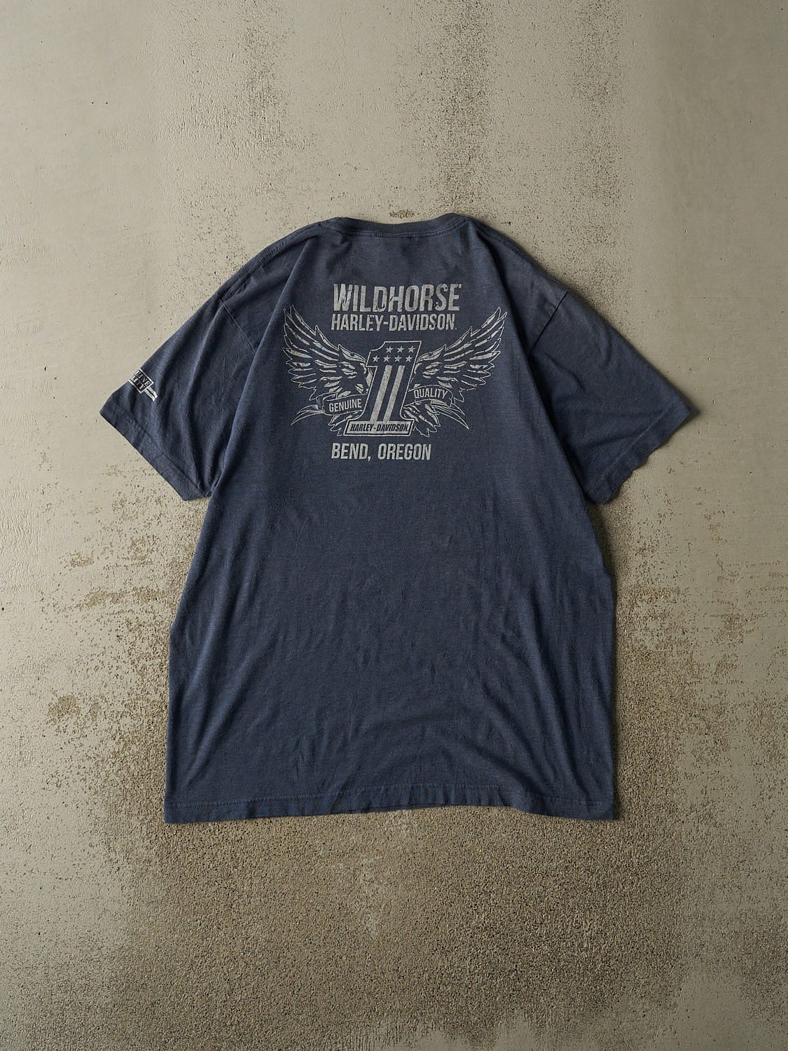 19' Navy Blue Harley Davidson Bend Oregon Tee (L/XL) - Image 2