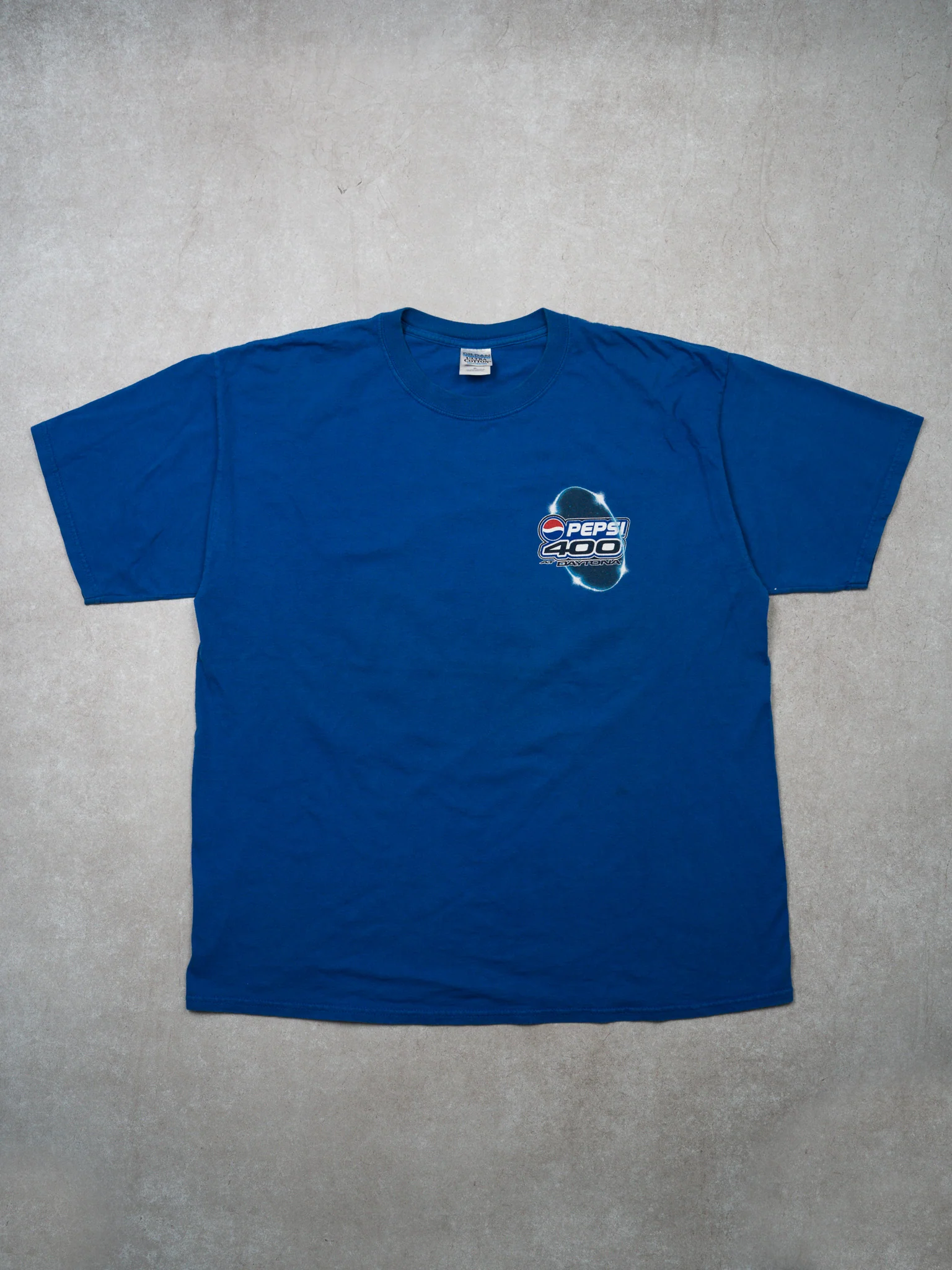 Vintage '02 Blue Pepsi Dayona 400 Racing Tee (L) - Image 3