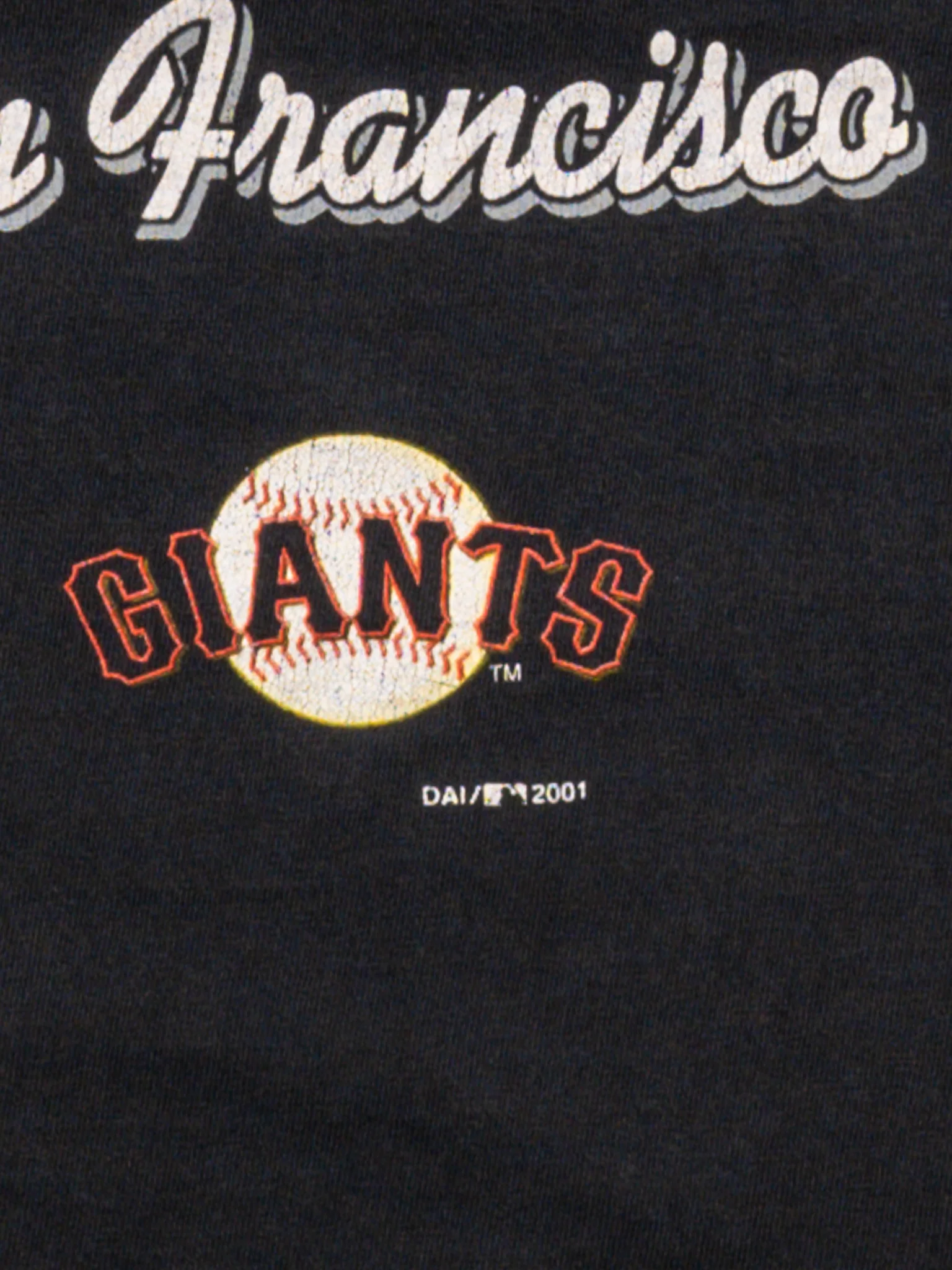 Vintage '01 Black San Francisco Giants Tee (L) - Image 3
