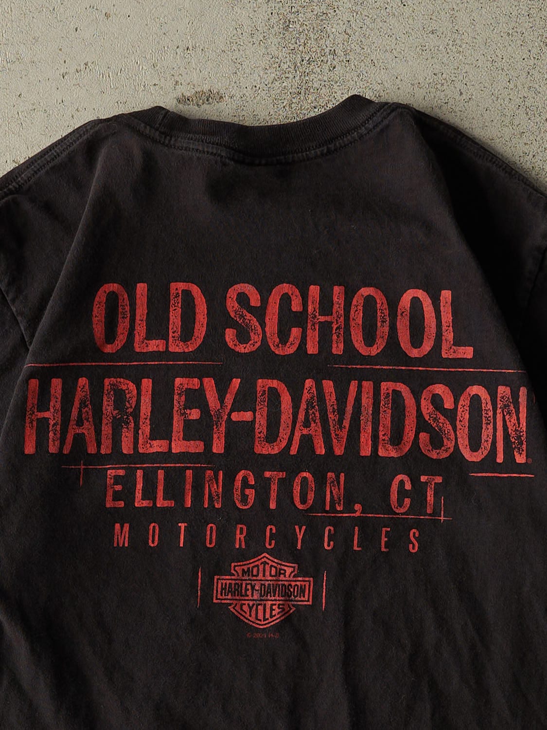 22' Black Harley Davidson Ellington CT Tee (S/M) - Image 4