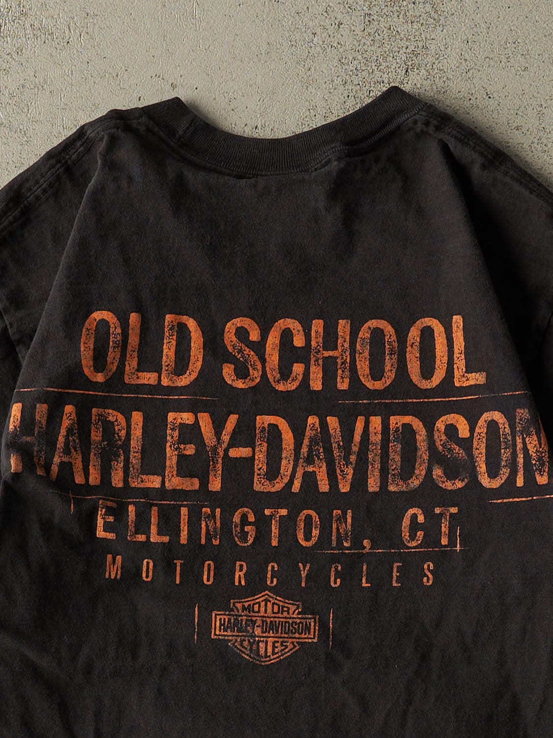 22' Faded Black Harley Davidson Ellington CT Tee (S/M) - Image 4