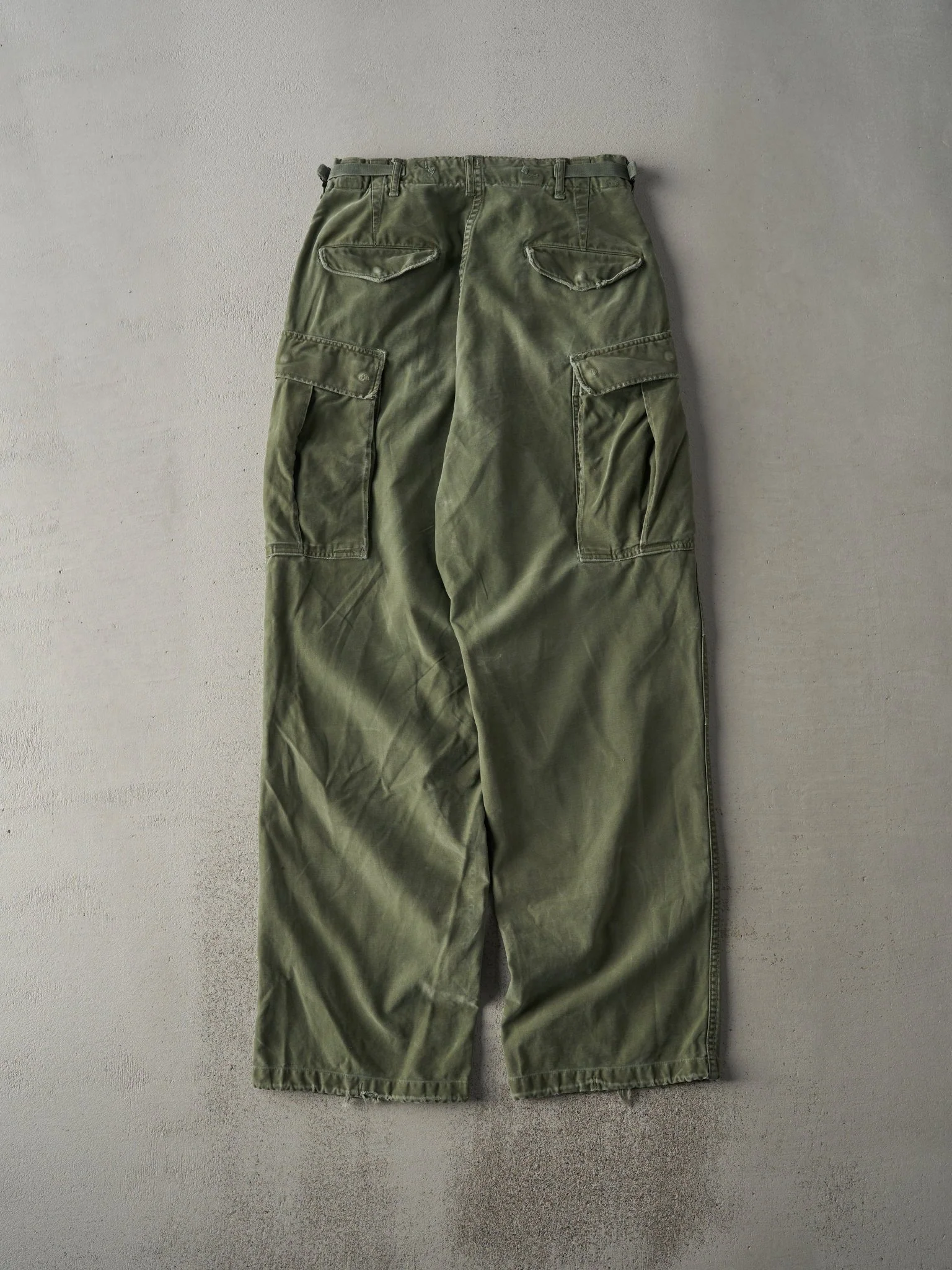 Vintage 50s Army Green Cargo Pants (30x31) - Image 3