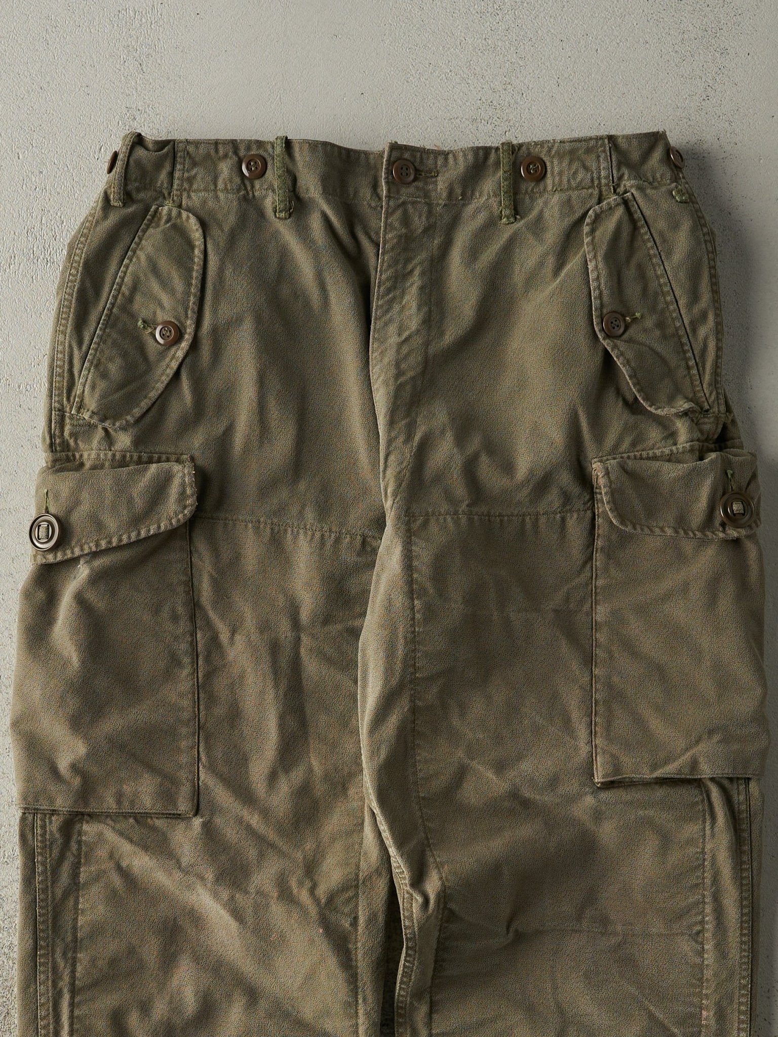 Vintage 63' Green Army Combat Pants (35.5x29) - Image 4
