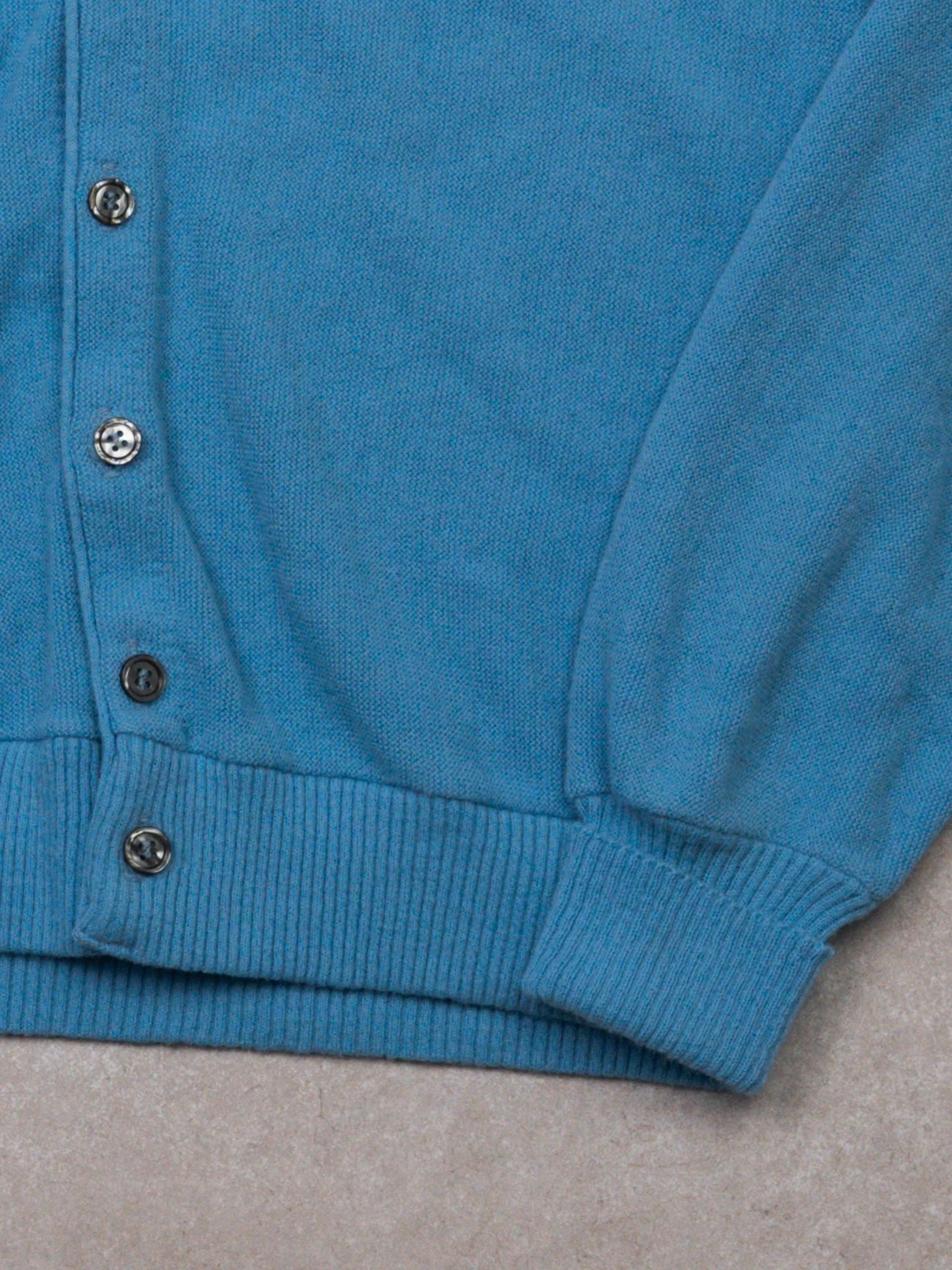 Vintage 70s Baby Blue Jersild Knit Cardigan (M/L) - Image 3