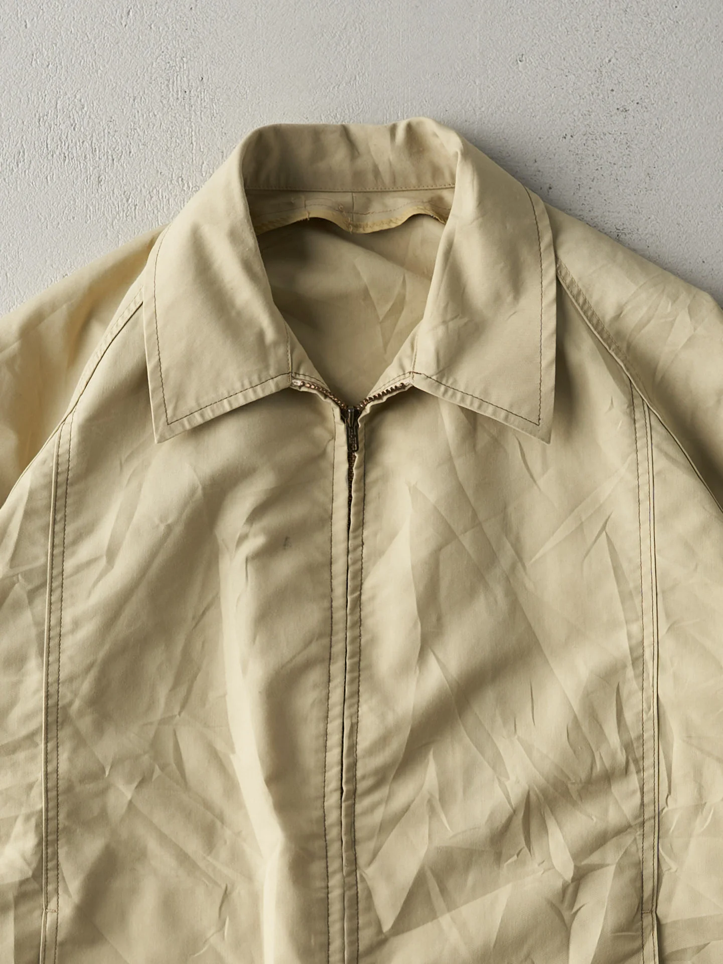 Vintage 70s Beige Blank Work Jacket (M/L) - Image 2