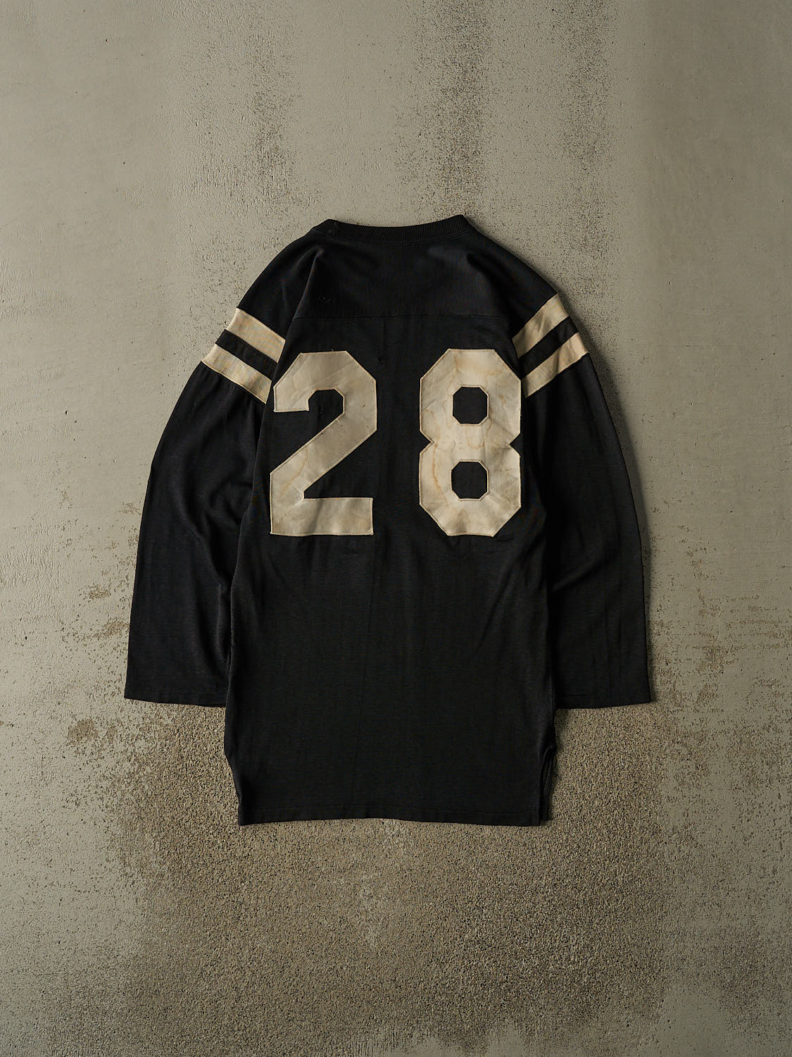 Vintage 70s Black #28 Long Sleeve Jersey (S/M) - Image 3