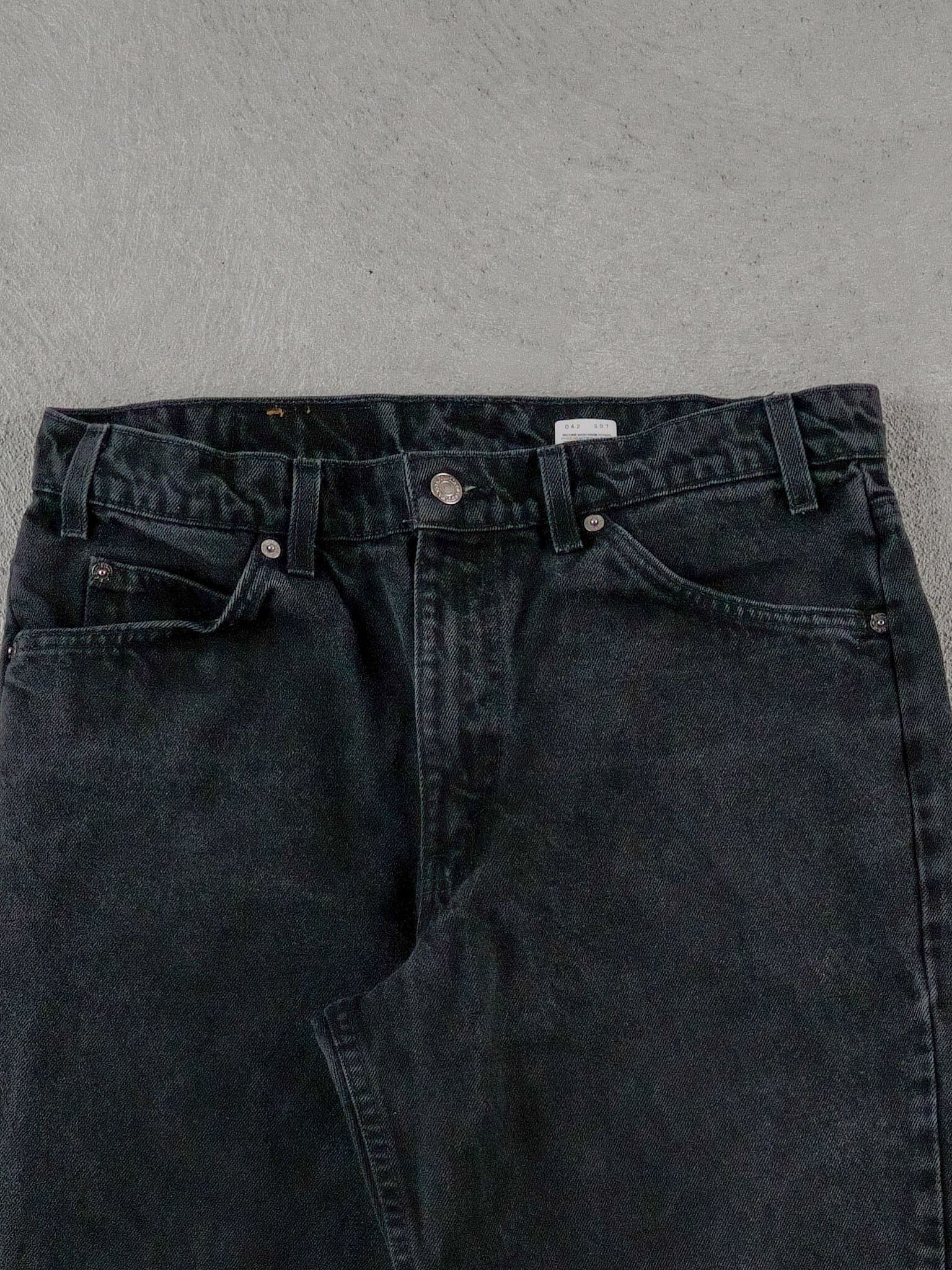Vintage 70s Black Levi's 550 Denim Jeans (34x30) - Image 3