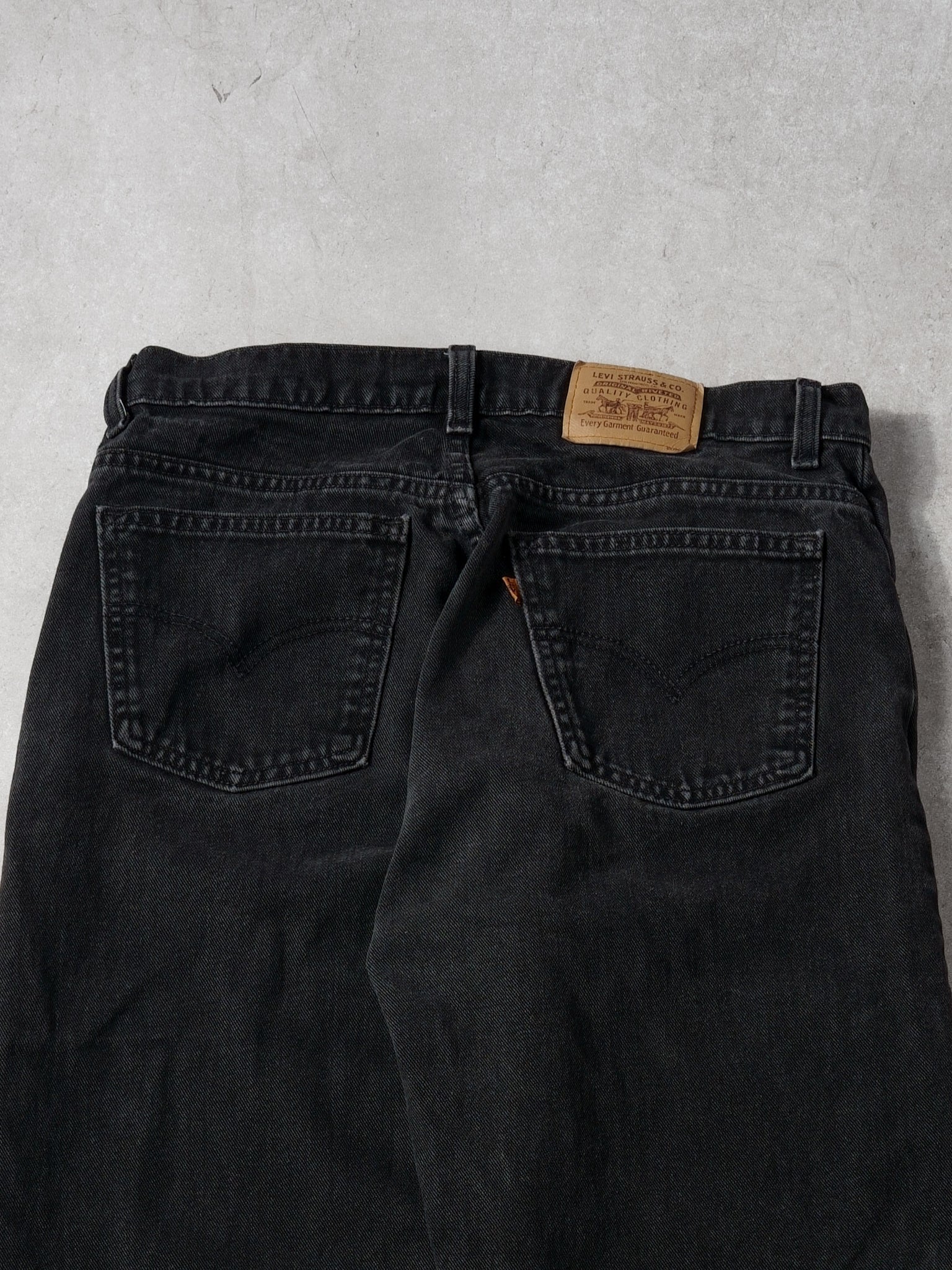 Vintage 70s Black Levi's Denim Pants (32x32) - Image 4