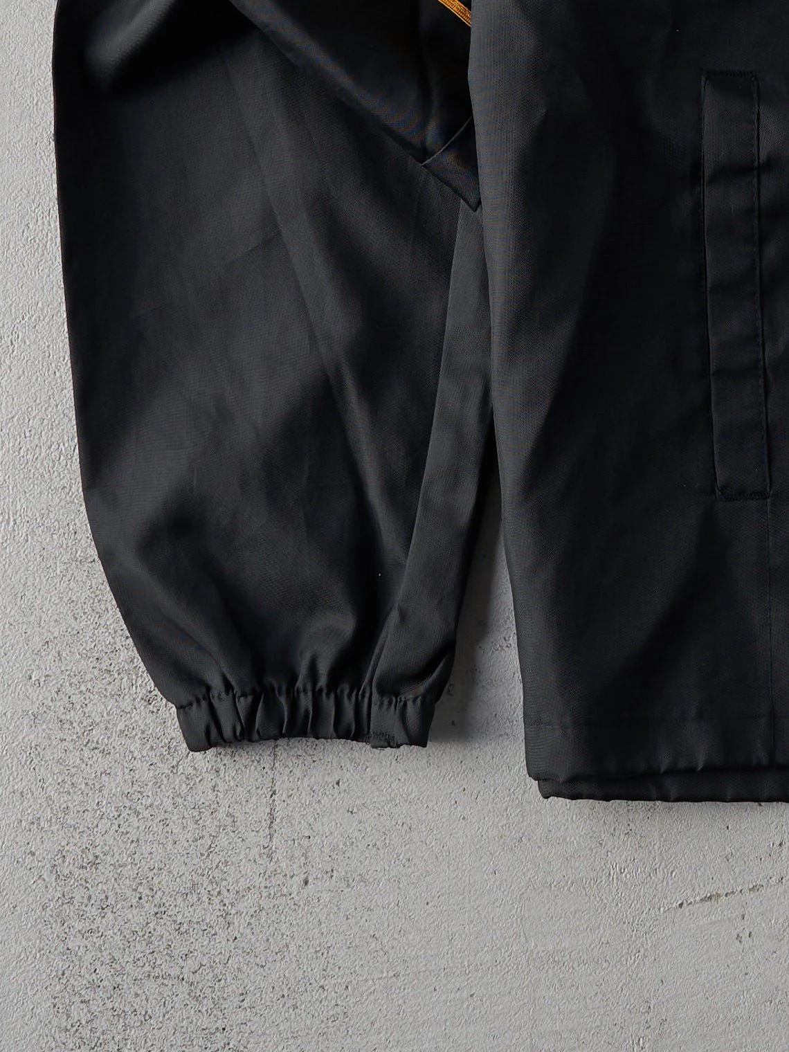 Vintage 70s Black Michelob Beer Nylon Jacket (L) - Image 3