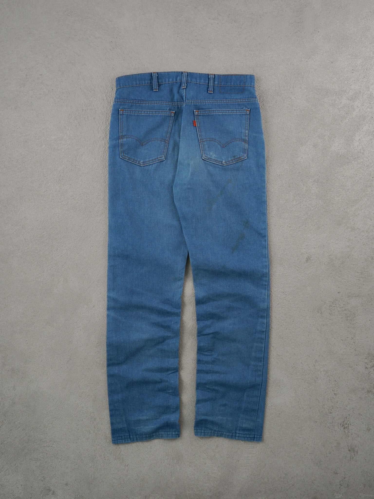 Vintage 70s Blue Levi's Denim Jeans (34x33) - Image 2