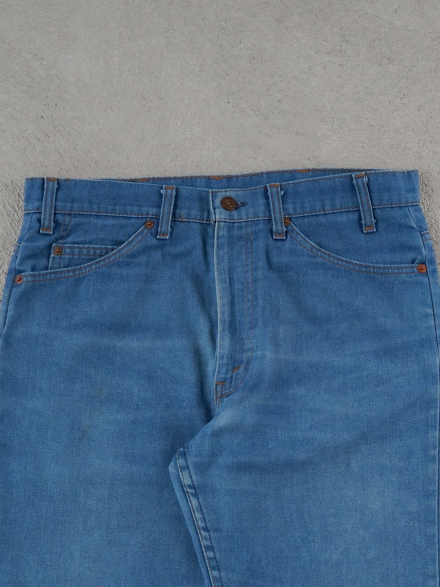 Vintage 70s Blue Levi's Denim Jeans (34x33) - Image 3