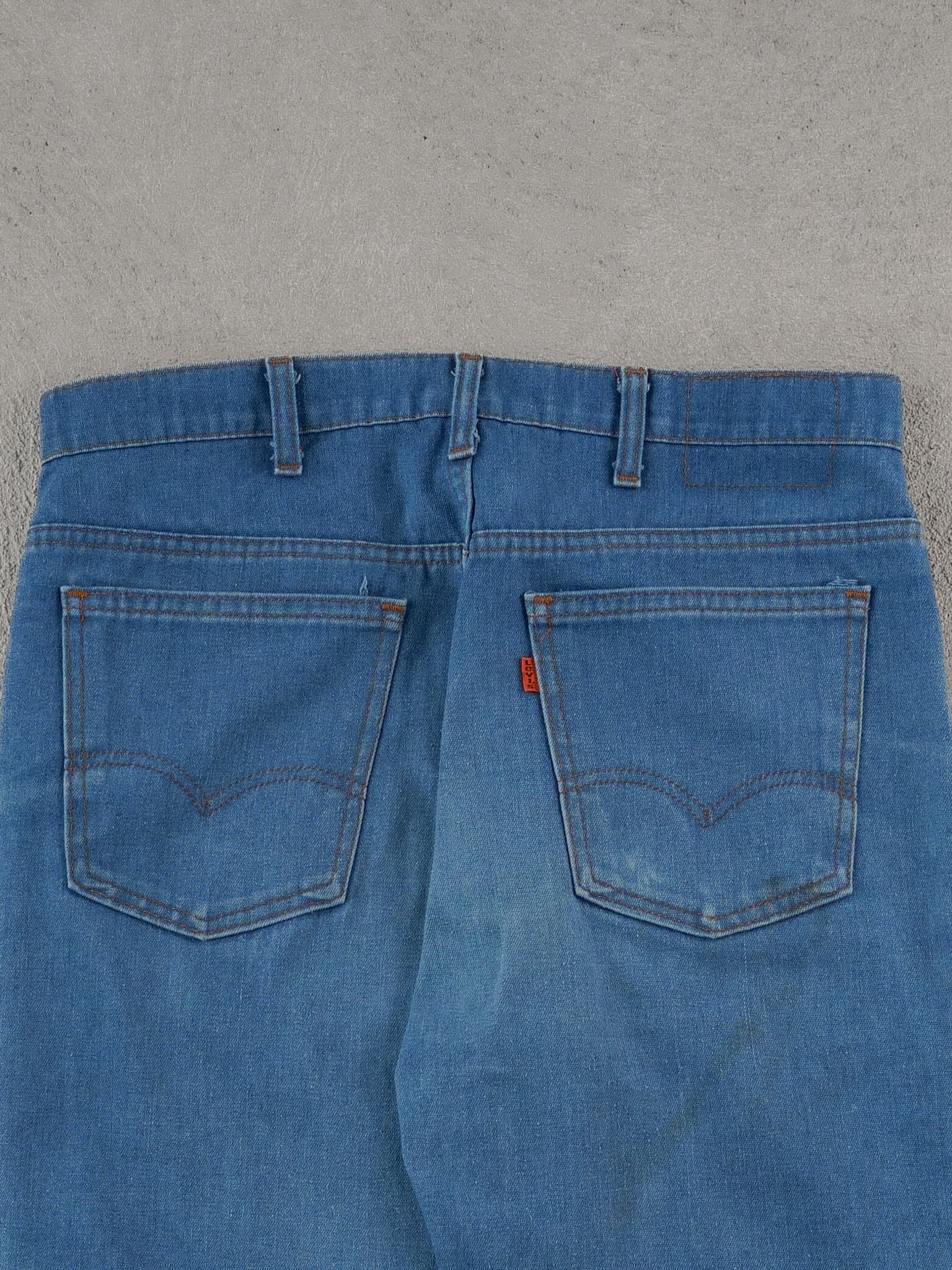Vintage 70s Blue Levi's Denim Jeans (34x33) - Image 4