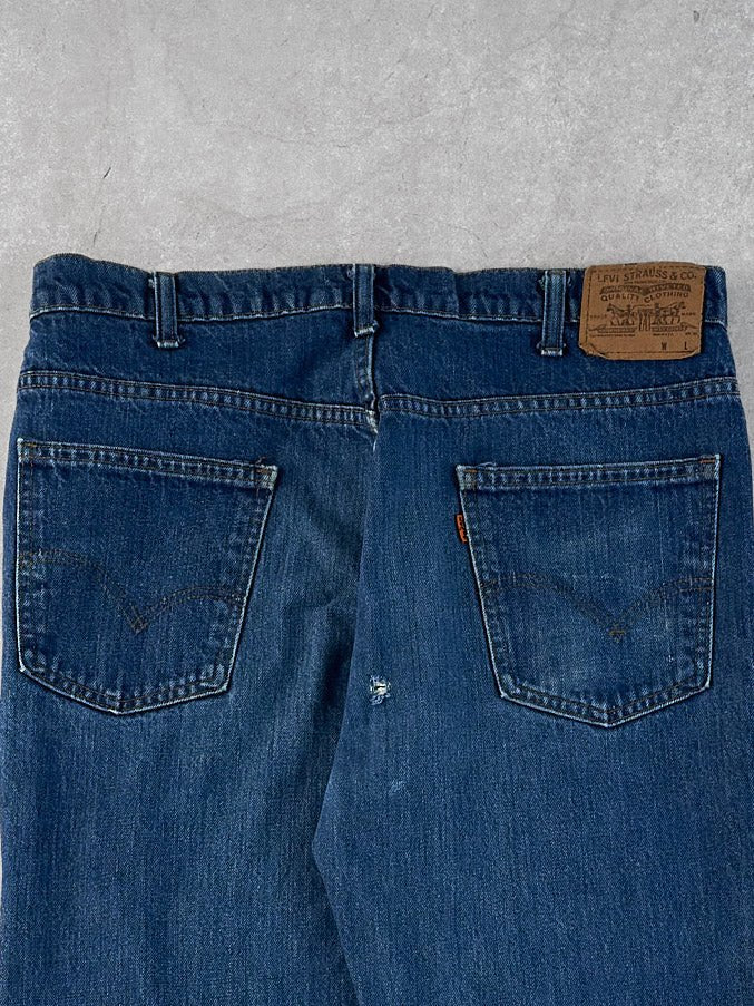 Vintage 70s Blue Levi's Denim Jeans (36x34) - Image 4