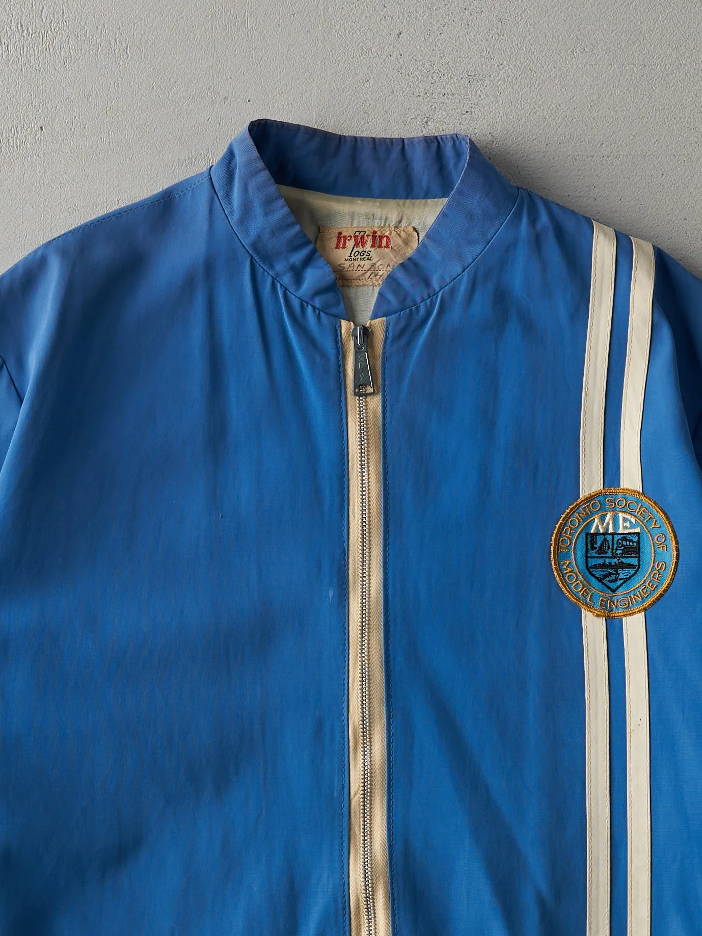 Vintage 70s Blue Toronto Society Model Engineers Jacket (M) - Image 2