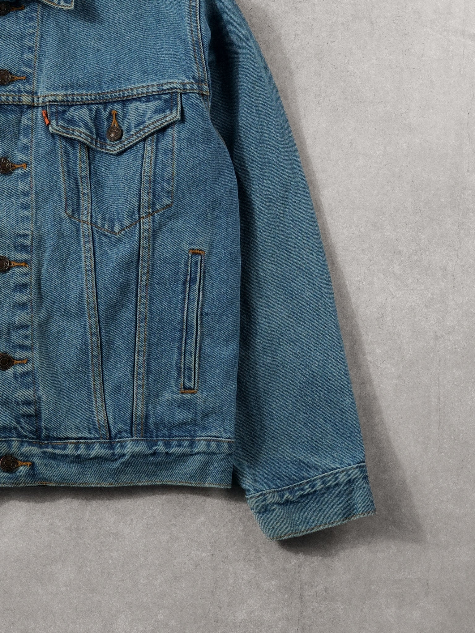 Vintage 70s Blue Rare Levi's Denim Jacket (M) - Image 3