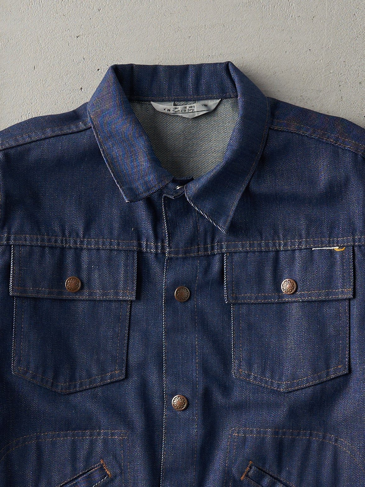 Vintage 70s Dark Wash JCPenny Denim Jacket (XS) - Image 2