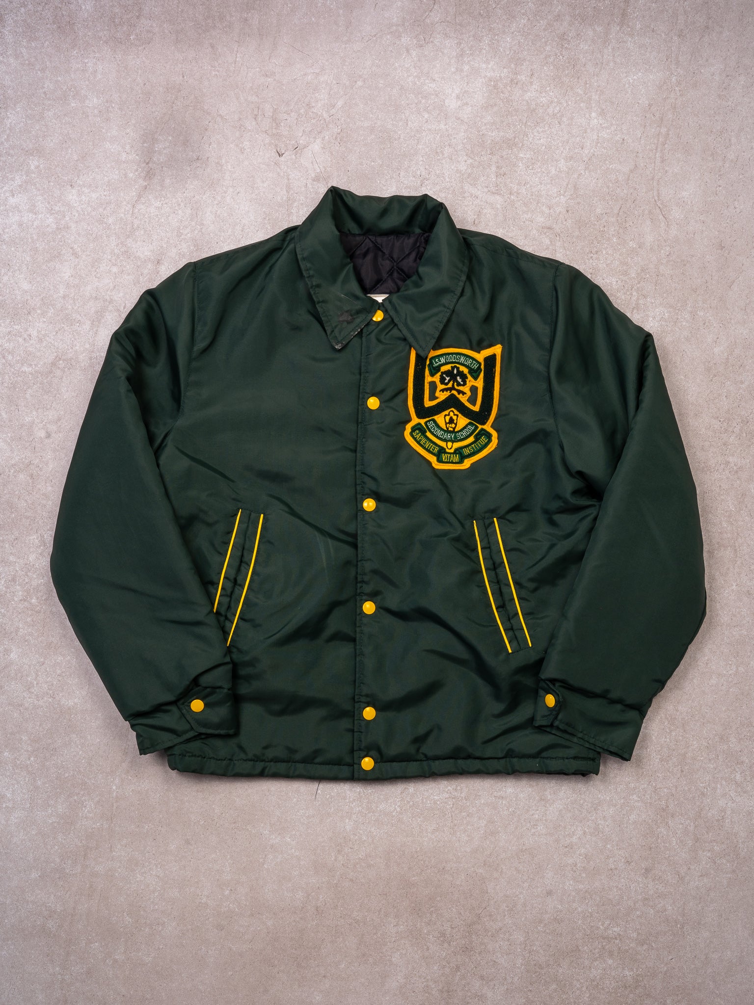 Vintage 70s Green J.S. Woodsworth SS Jacket (S/M)