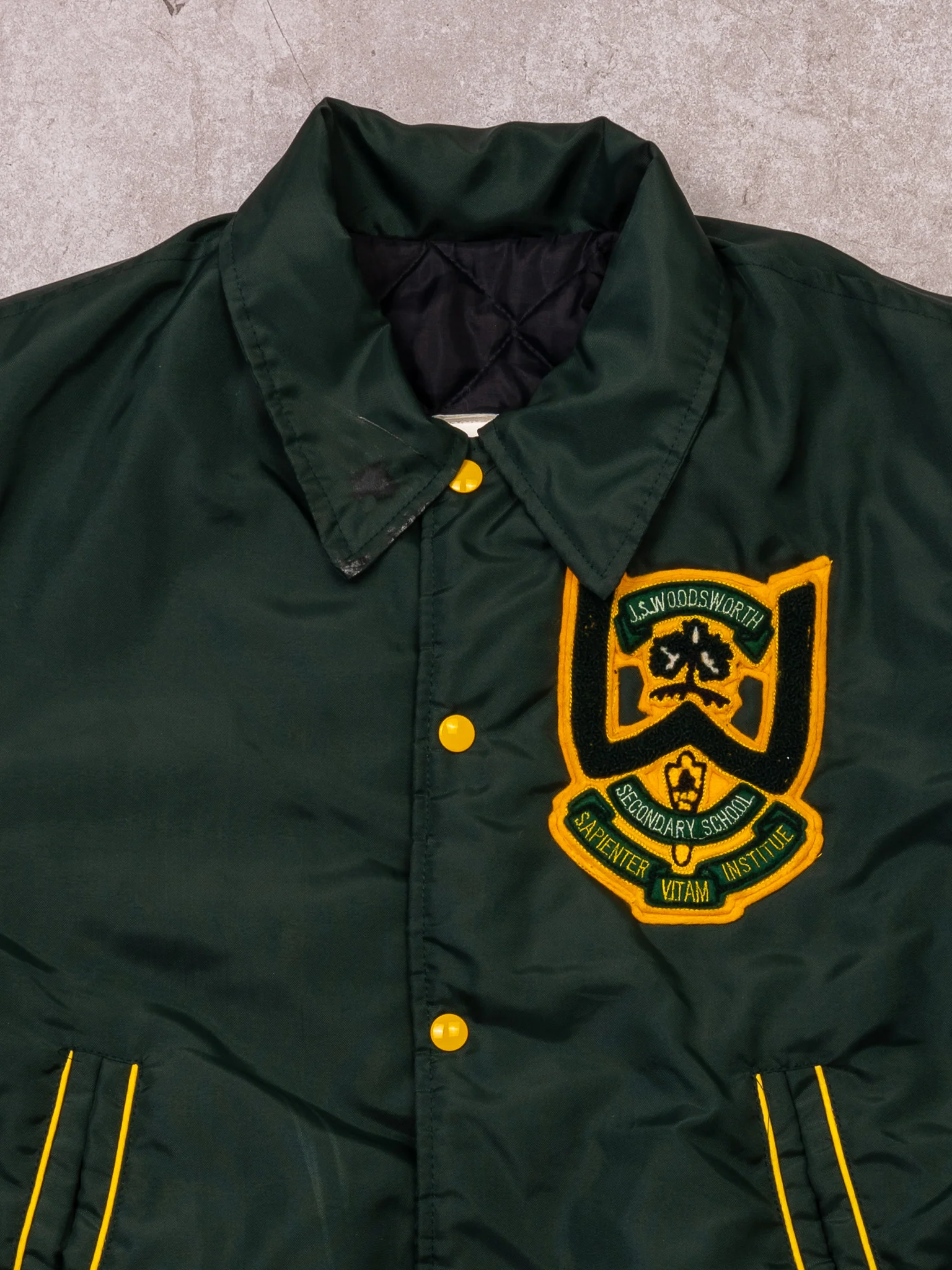 Vintage 70s Green J.S. Woodsworth SS Jacket (S/M) - Image 2