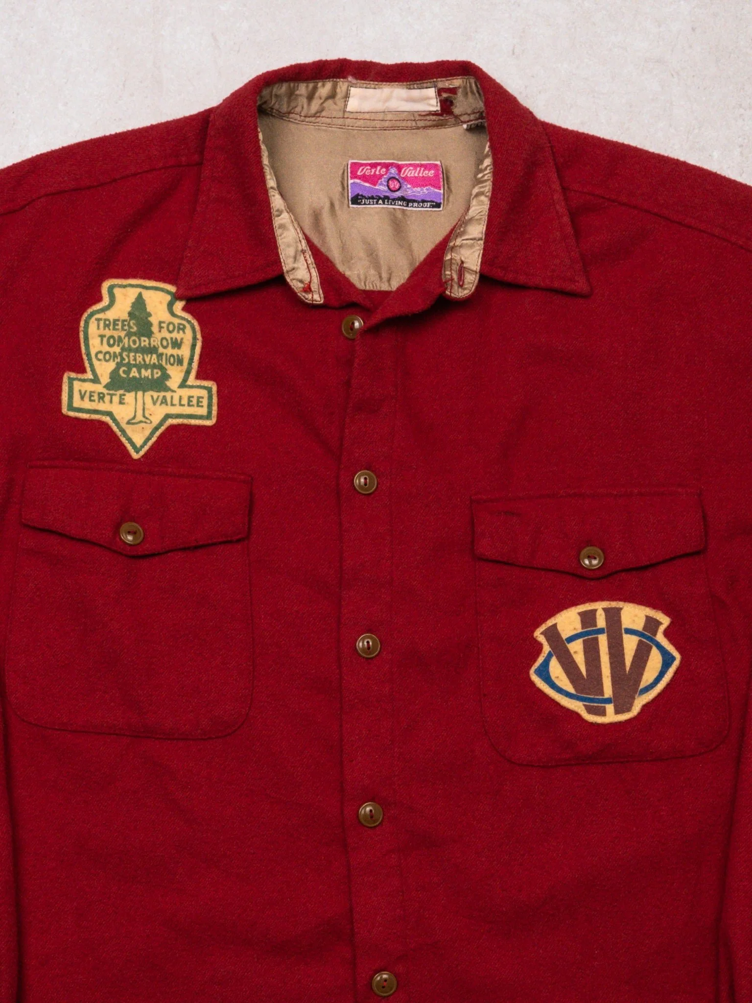Vintage 90s Red Trees For Tomorrow Long Sleeve (L) - Image 2