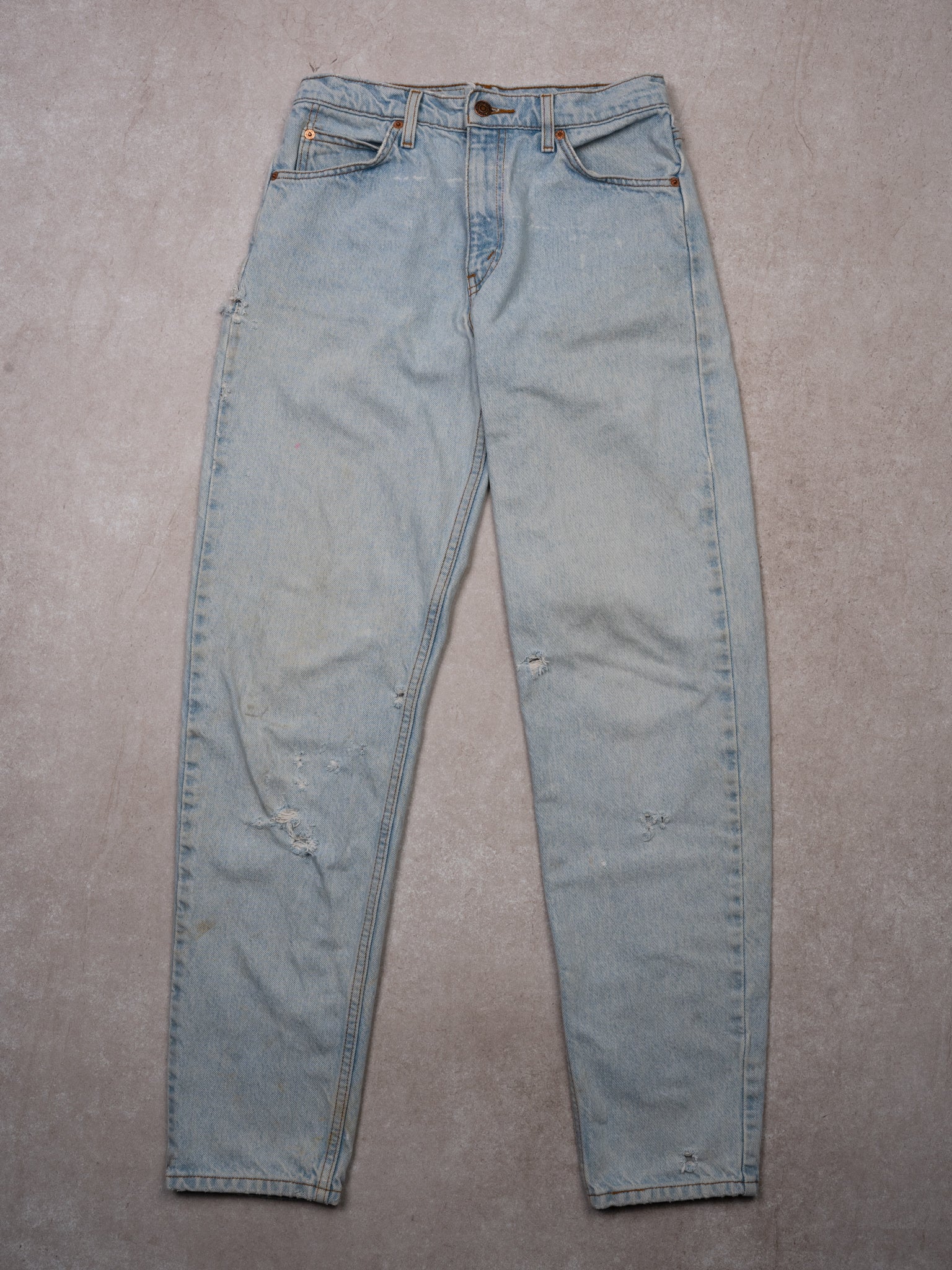 Vintage 70s Rugged Lightwash Levi 550 Relaxfit Tapered Denim (26x31)