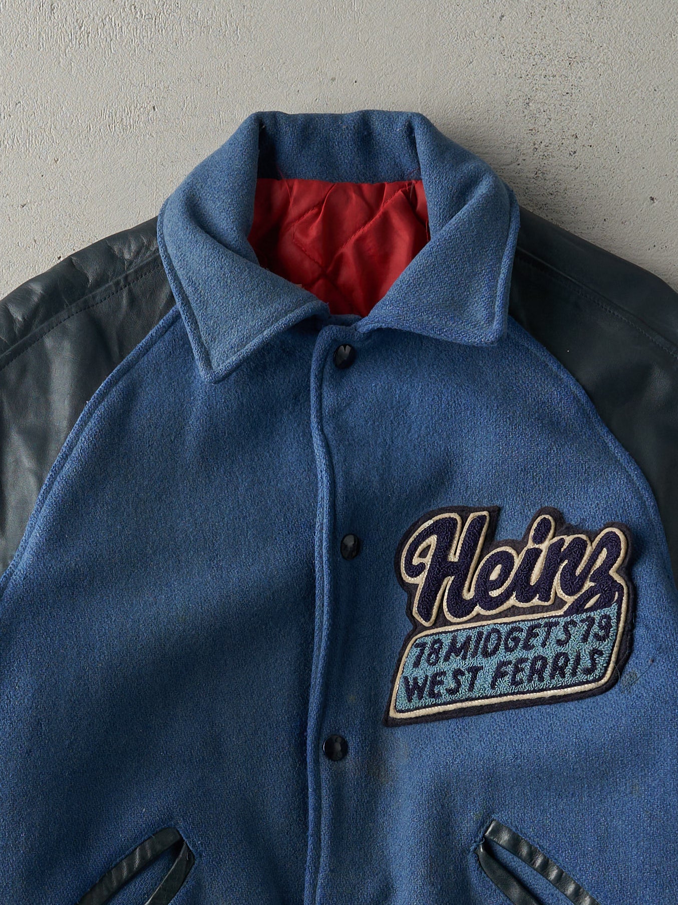 Vintage 78'/79' Blue Heinz West Ferris Varsity Jacket (S/M) - Image 2