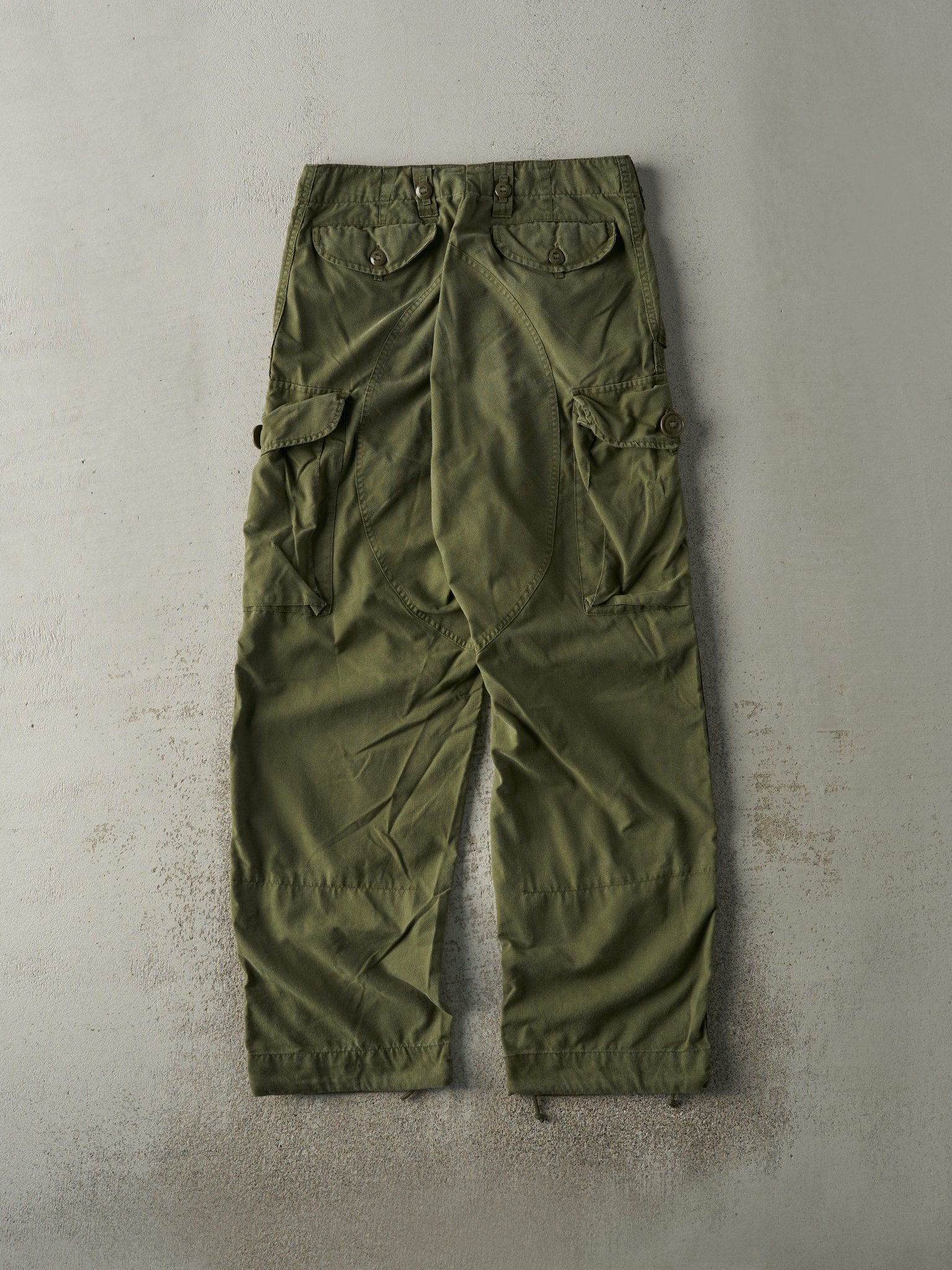 Vintage 80s Army Green Military Pants (32x30) - Image 3