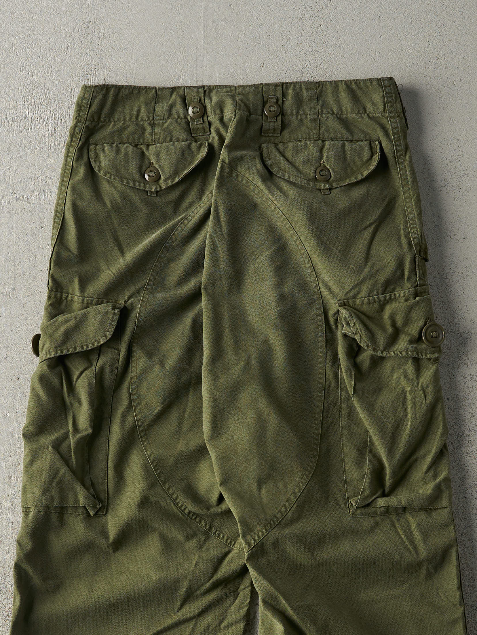 Vintage 80s Army Green Military Pants (32x30) - Image 5