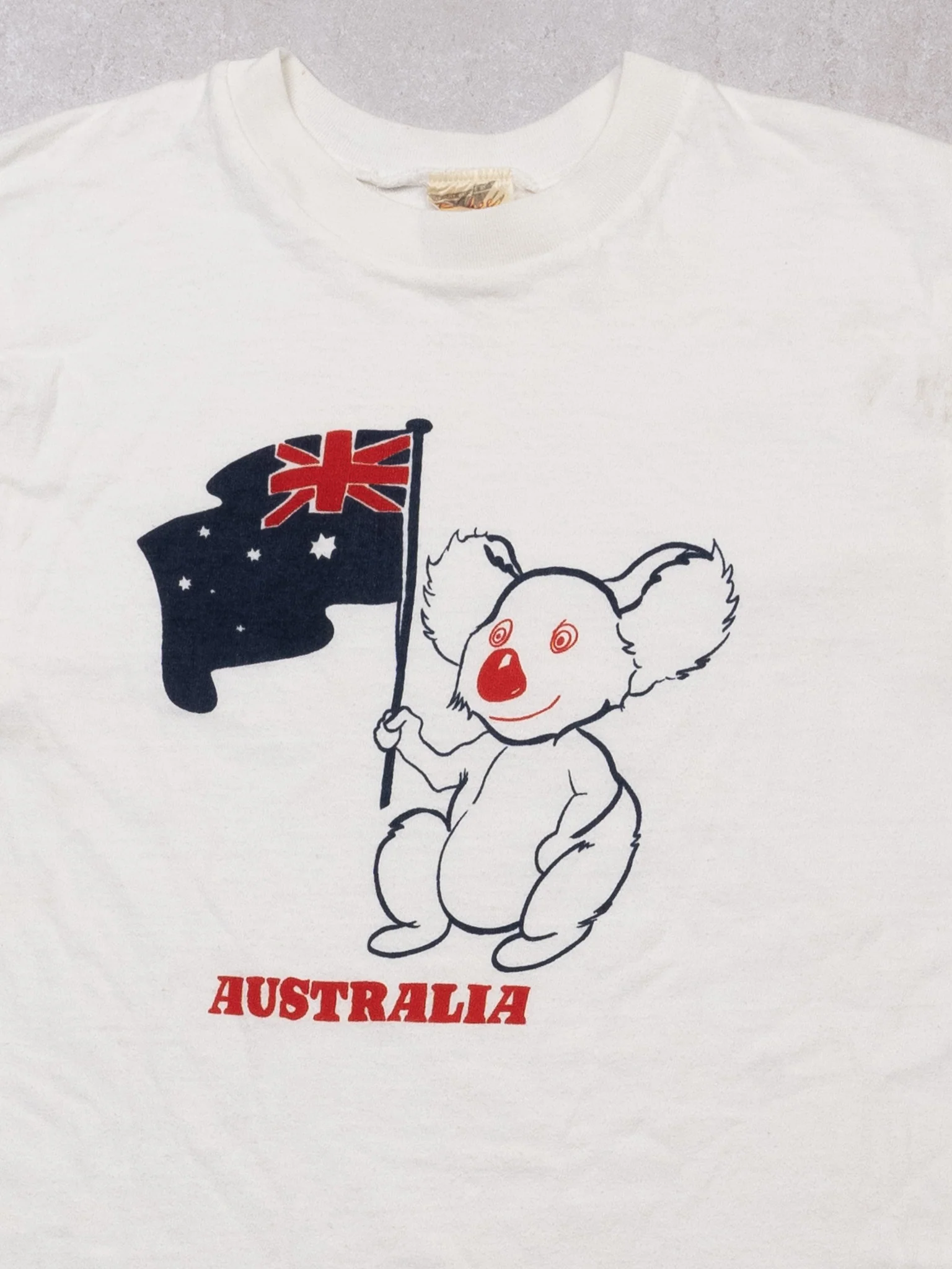 Vintage 80s Australia Kaola Stitch Tee (XS) - Image 2
