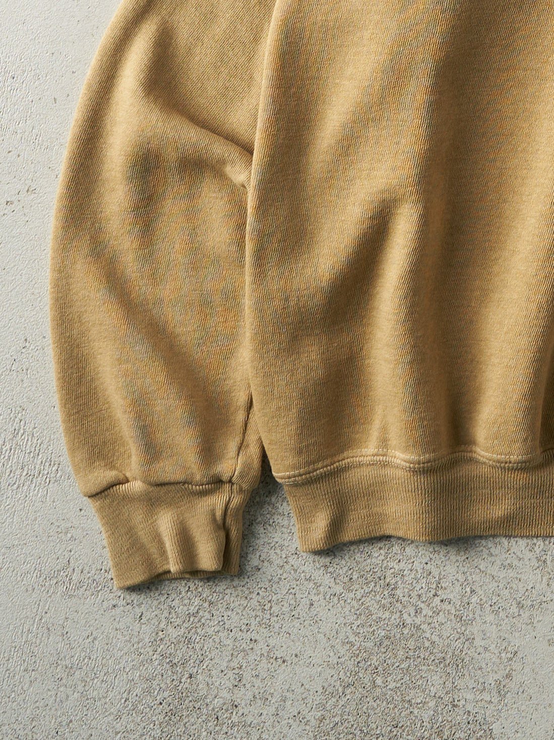 Vintage 80s Beige Blank Boxy Crewneck (M) - Image 3