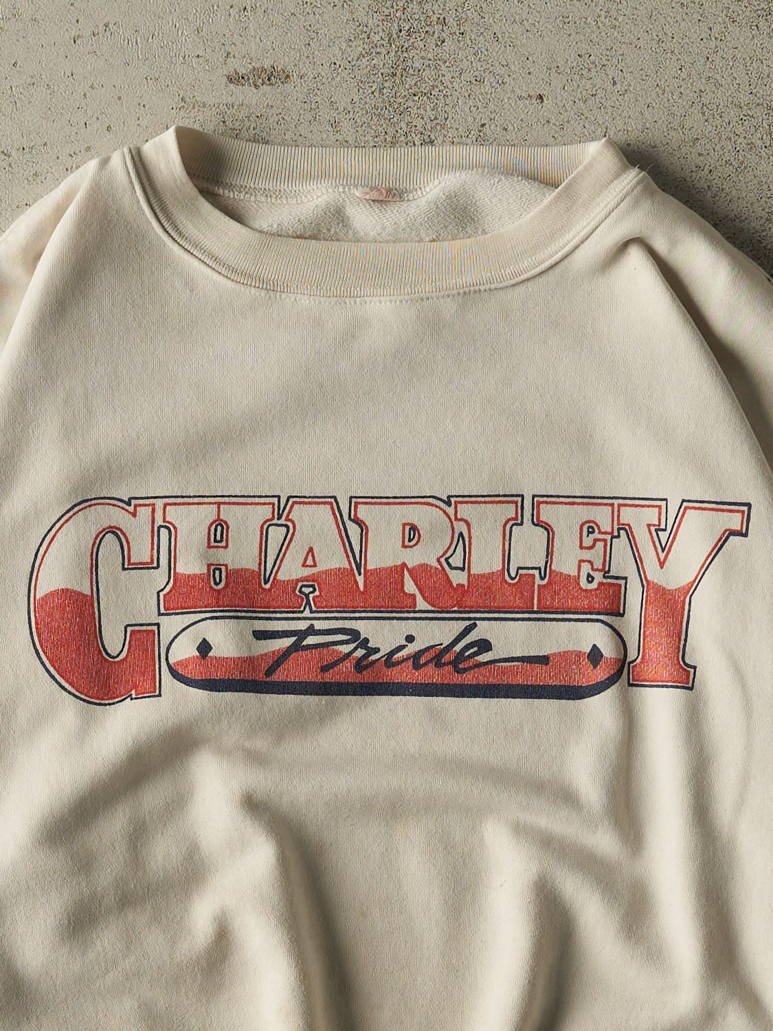 Vintage 80s Beige Charley Pride Crewneck (L) - Image 2