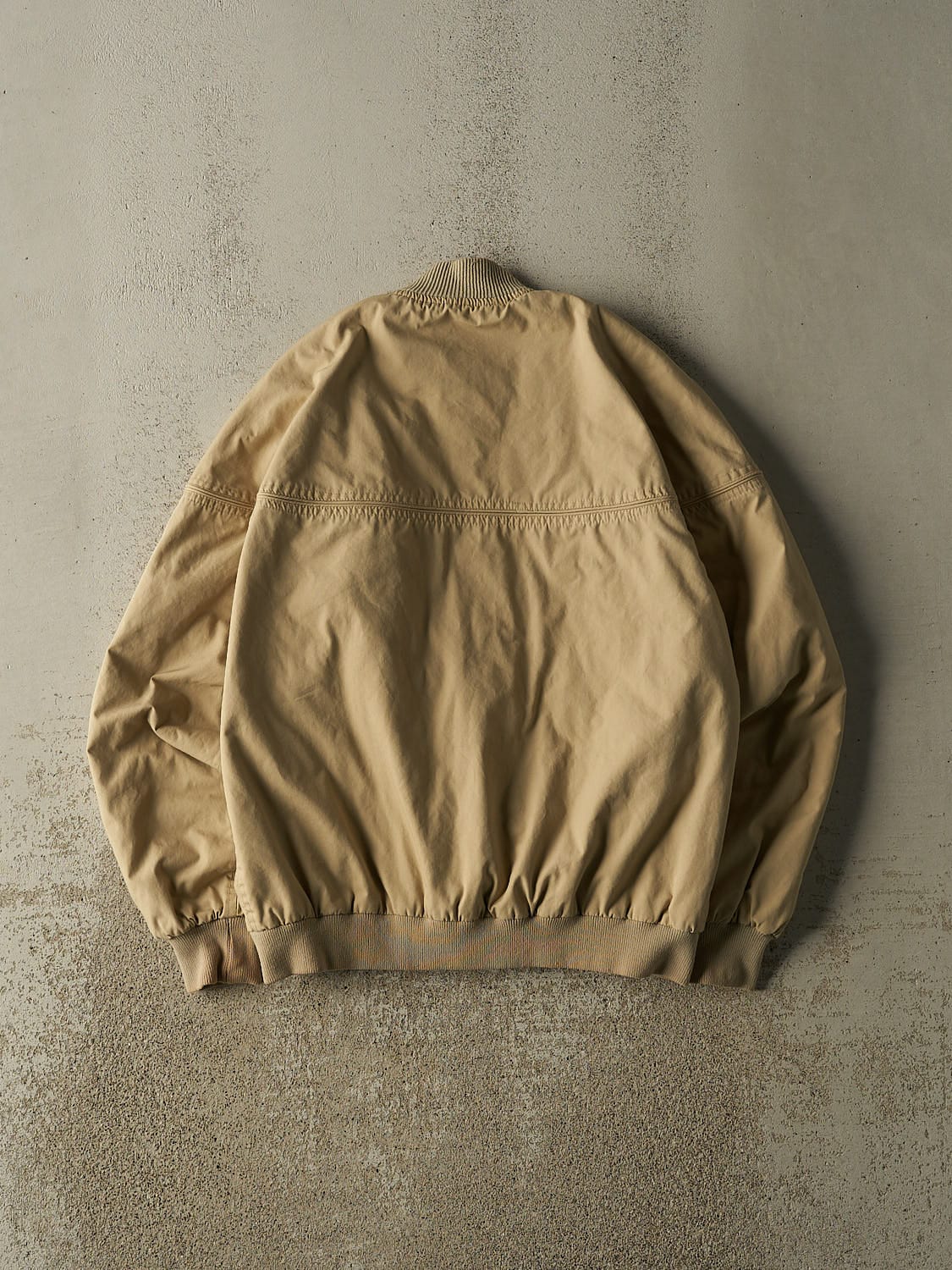 Vintage 80s Beige Harrington Bomber Jacket (M/L) - Image 2