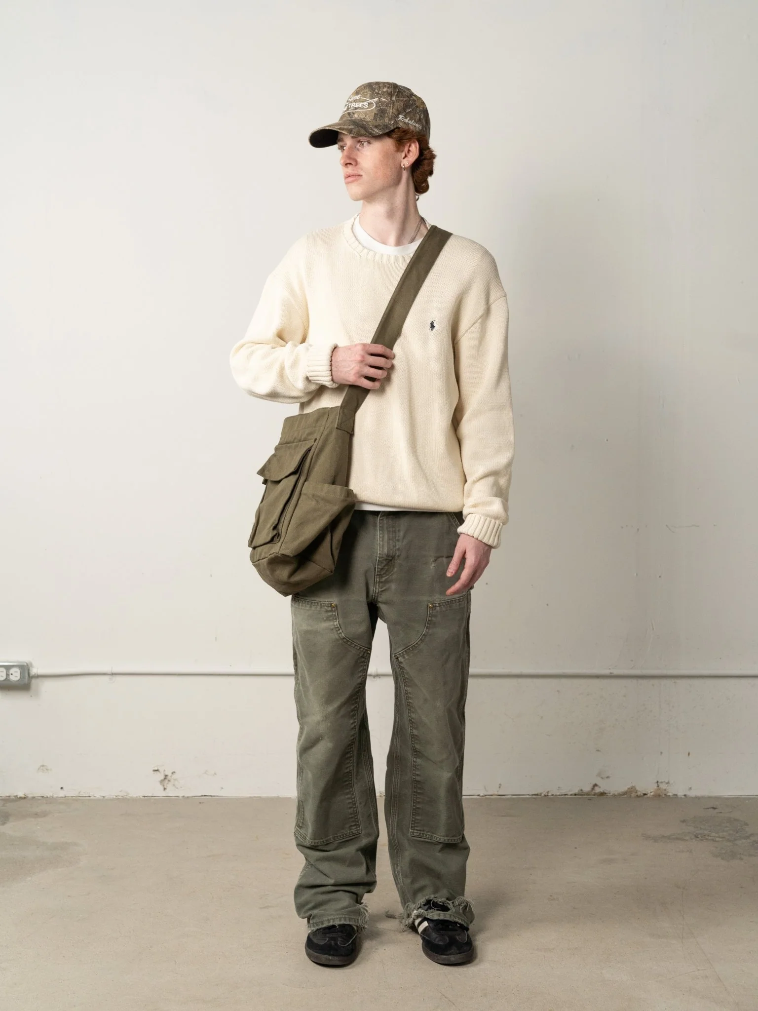 Vintage 80s Beige Polo by Ralph Lauren Knit Pullover (M) - Image 2